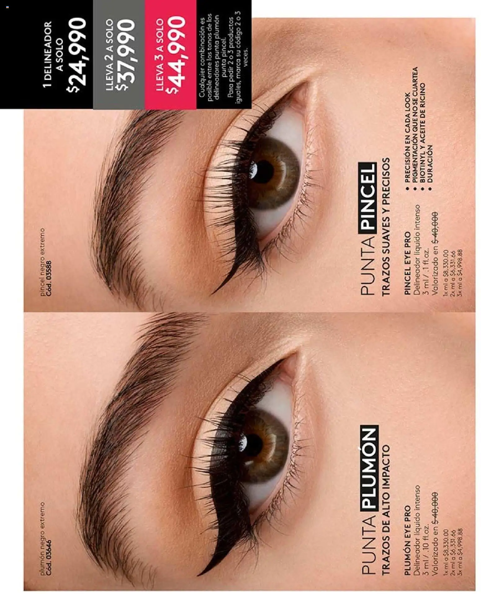 Ésika revista - valida desde el 28/08/2026 | Página: 62 | Productos: Delineador, Combinación, Aceite