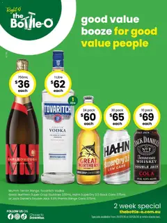 Preview of The Bottle-O - Good Value Booze, For Good Value People. 20/07 - valid from 20/07/2026