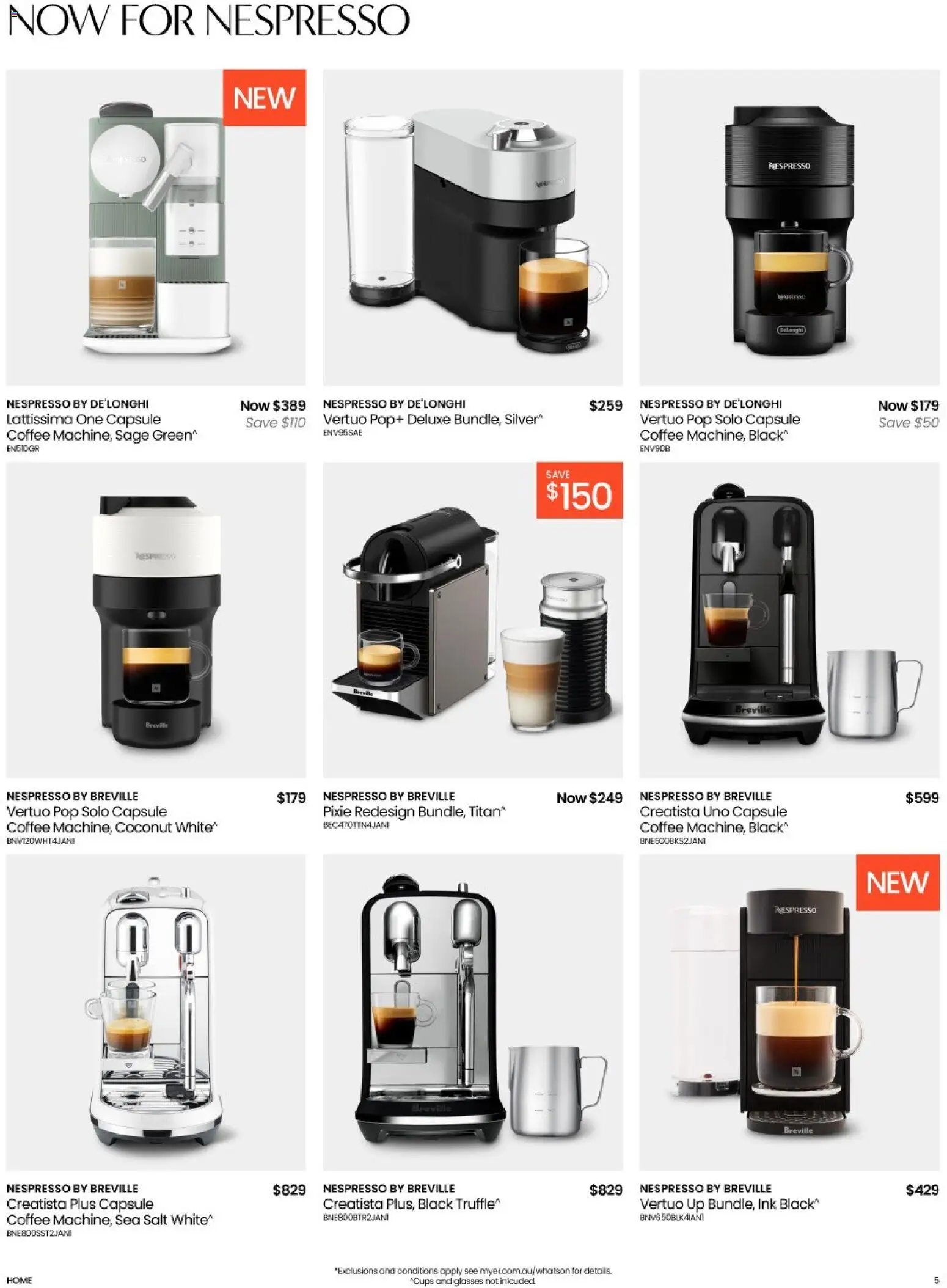 Myer catalogue - valid from 05.05.2026 | Page: 5 | Products: Cups, Coffee, Salt, Glasses