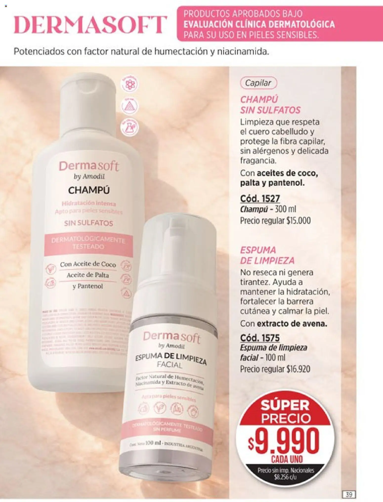 Catálogo Amodil Campaña 9 │ válido desde el 05.05.2026 | Página: 39 | Productos: Perfume, Champú, Avena, Palta