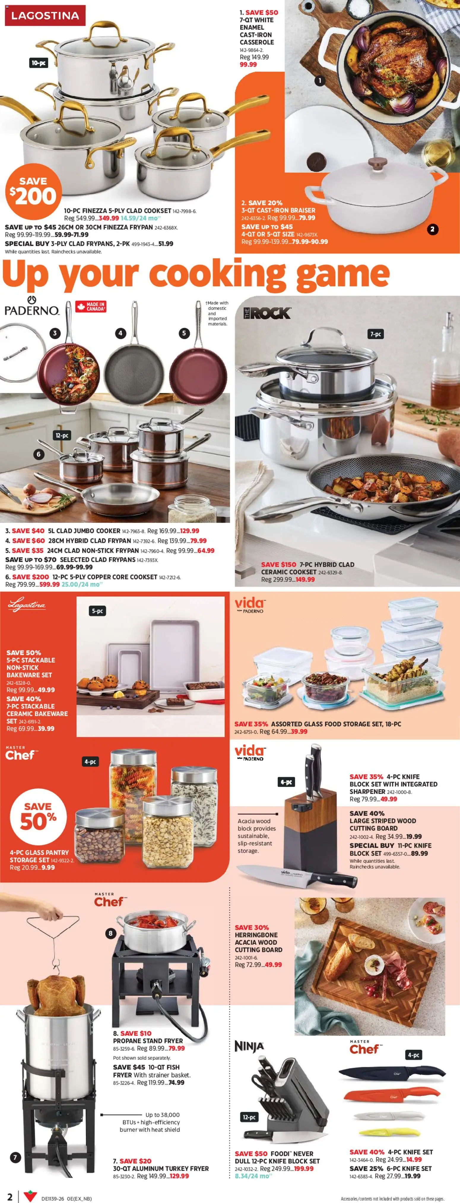 Canadian Tire flyer valid from Sep 24, 2026 | Page: 2 | Products: Fish, Game, Cooker, Food