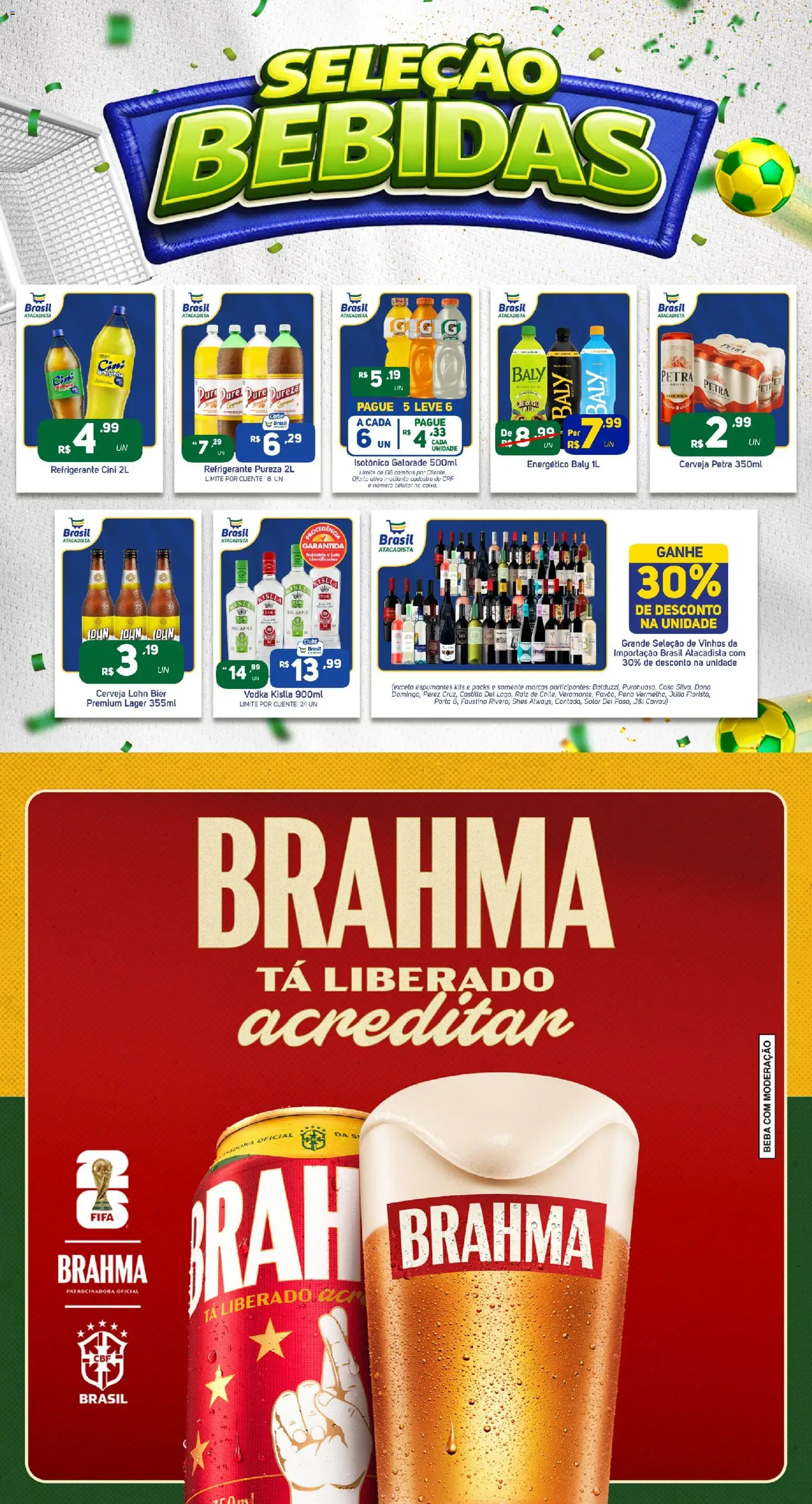 Brasil Atacadista Folheto - válido de 13/07/2026 | Página: 4 | Produtos: Energético, Porta, Refrigerante, Isotônico