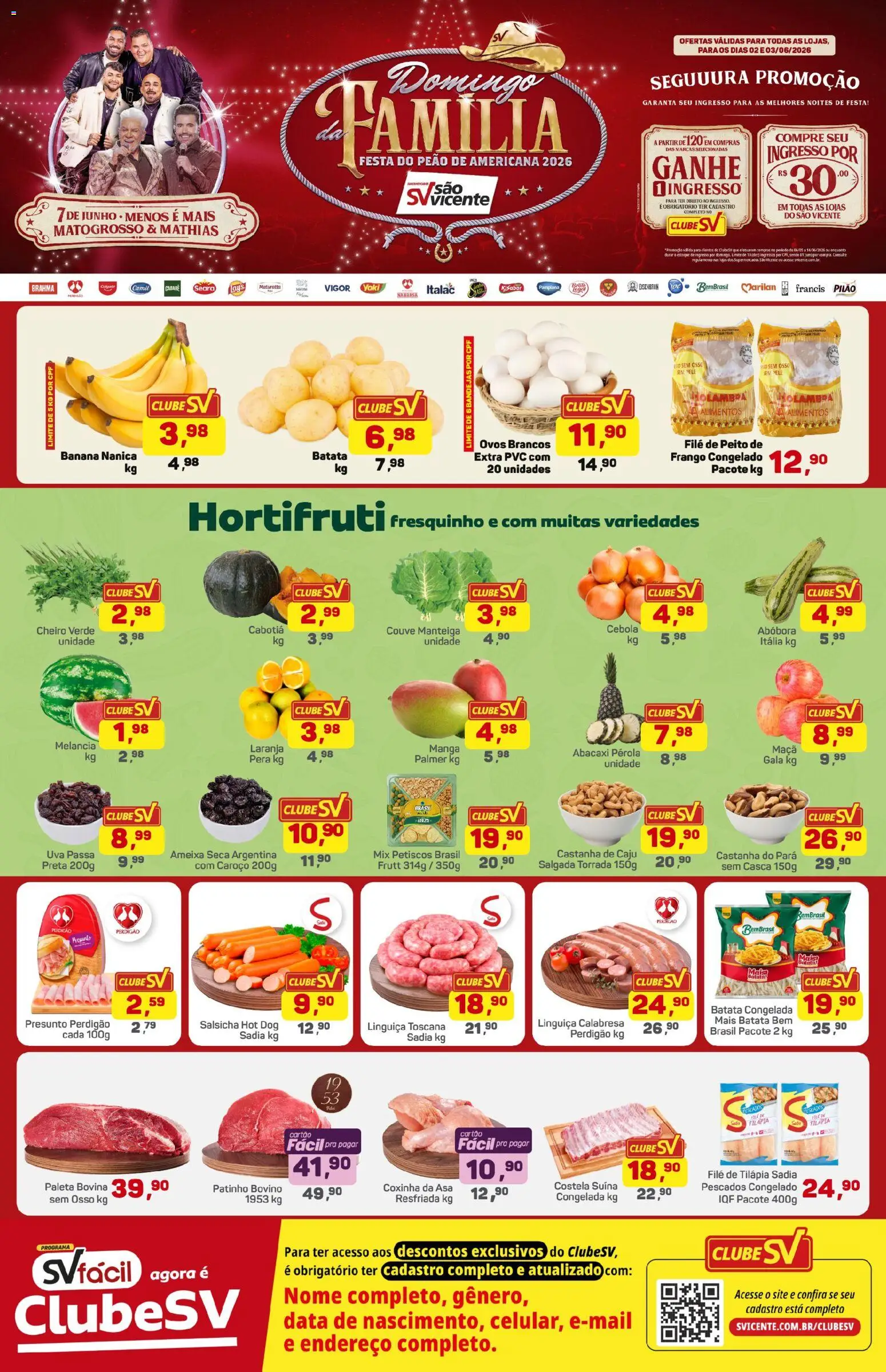 Supermercados São Vicente Folheto - válido de 02.06.2026 | Página: 1