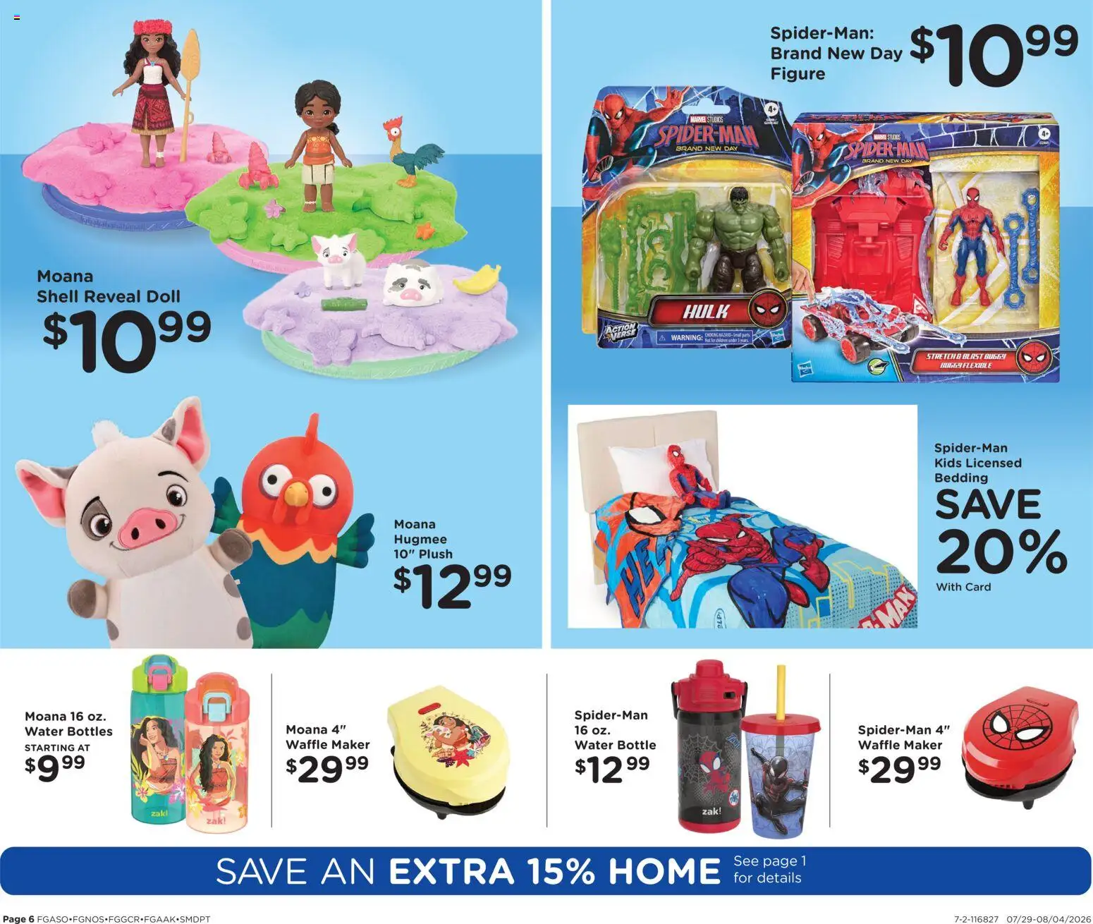 Fred Meyer Home & Apparel - valid from 07/29/2026 | Page: 6 | Products: Waffle Maker, Water