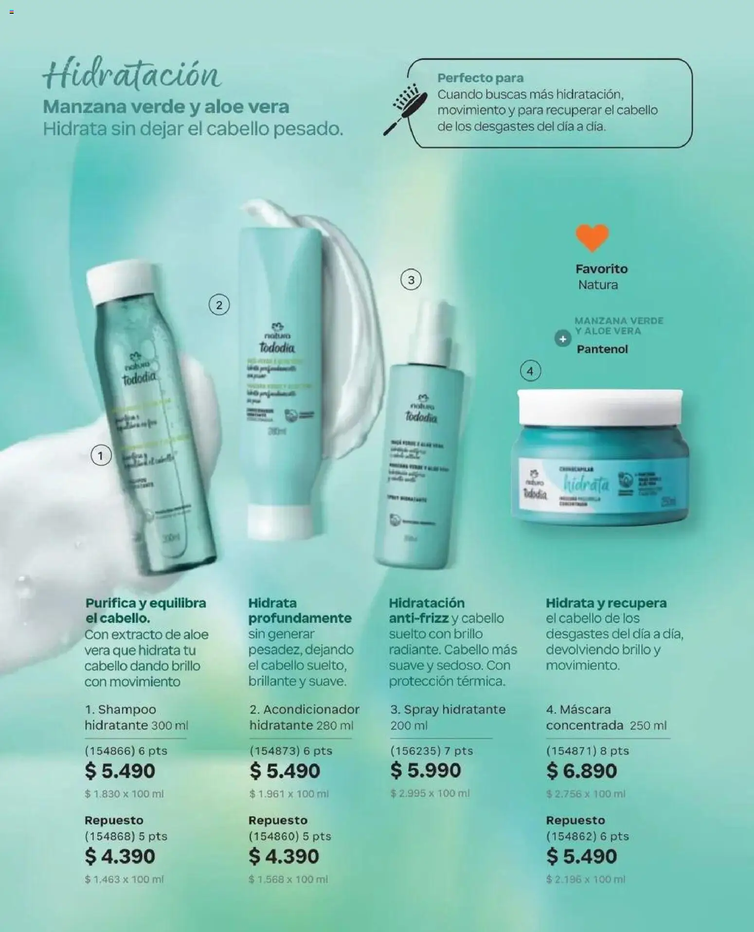Natura catálogo │ válido desde el 31.08.2026 | Página: 133 | Productos: Brillo, Manzana, Acondicionador, Aloe vera