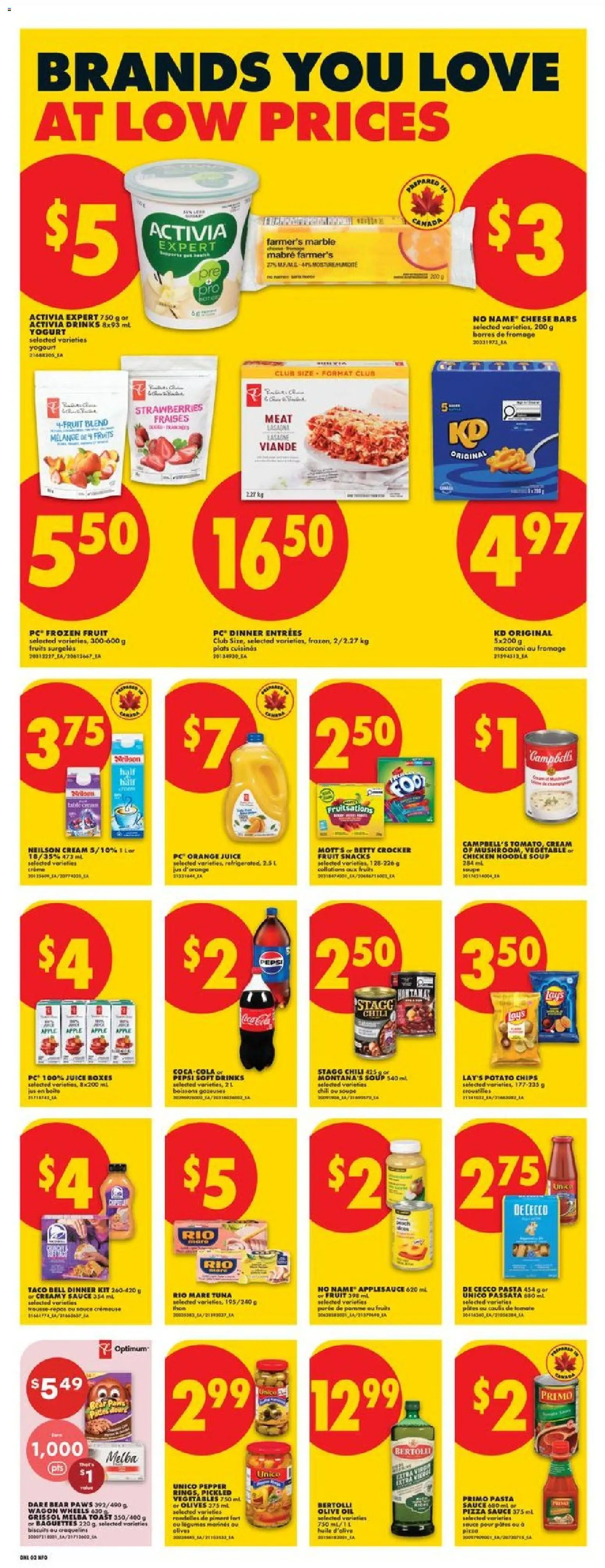 No Frills flyer valid from 07.05.2026 | Page: 6 | Products: Pasta, Chips, Cheese, Pizza