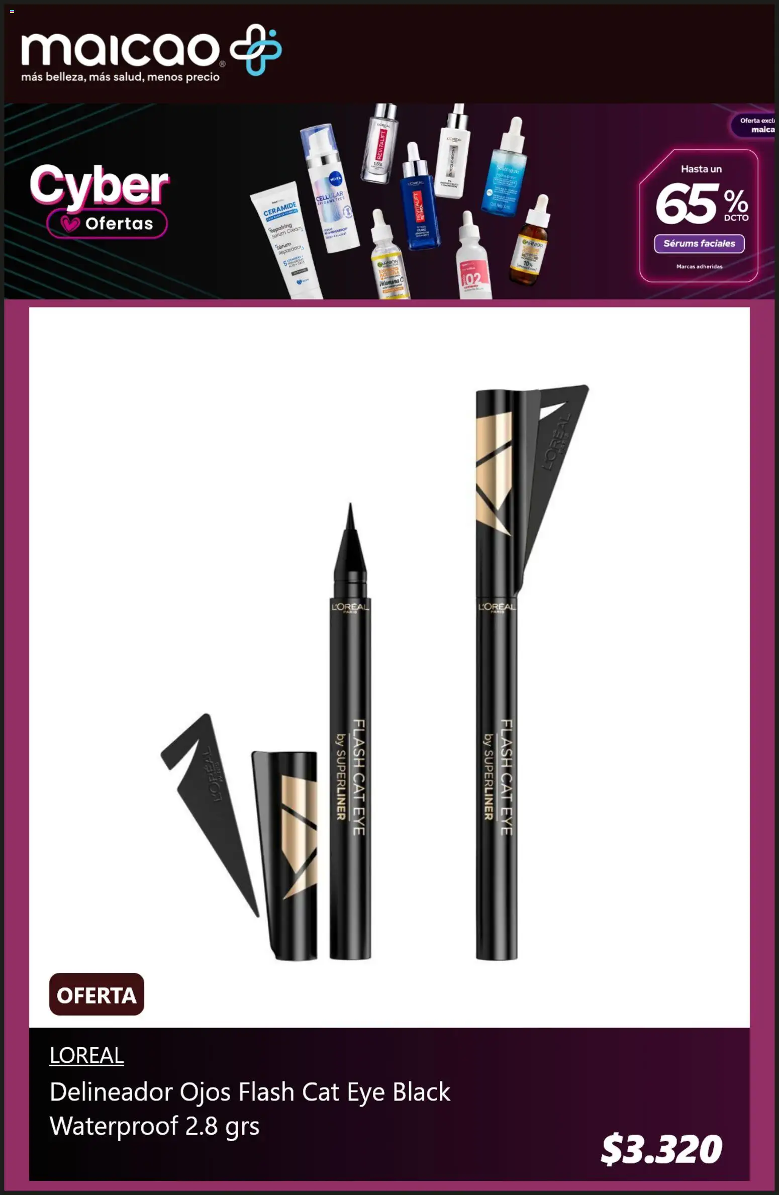 Maicao Cyber Day │ válido desde el 29.05.2026 | Página: 2 | Productos: Delineador, Serum