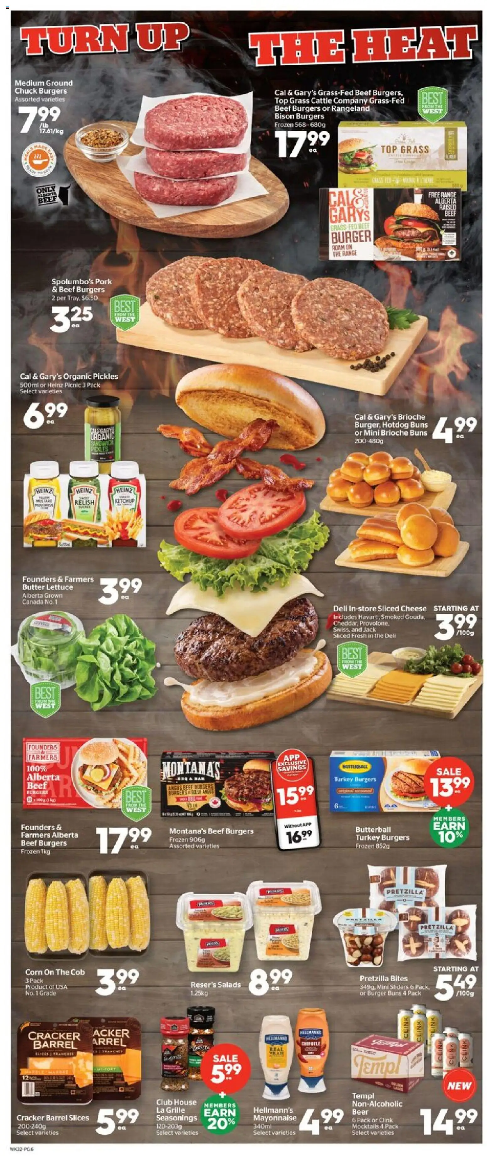Calgary Co-op flyer valid from 11.06.2026 | Page: 6 | Products: Beef, Turkey, Butter, Cheese