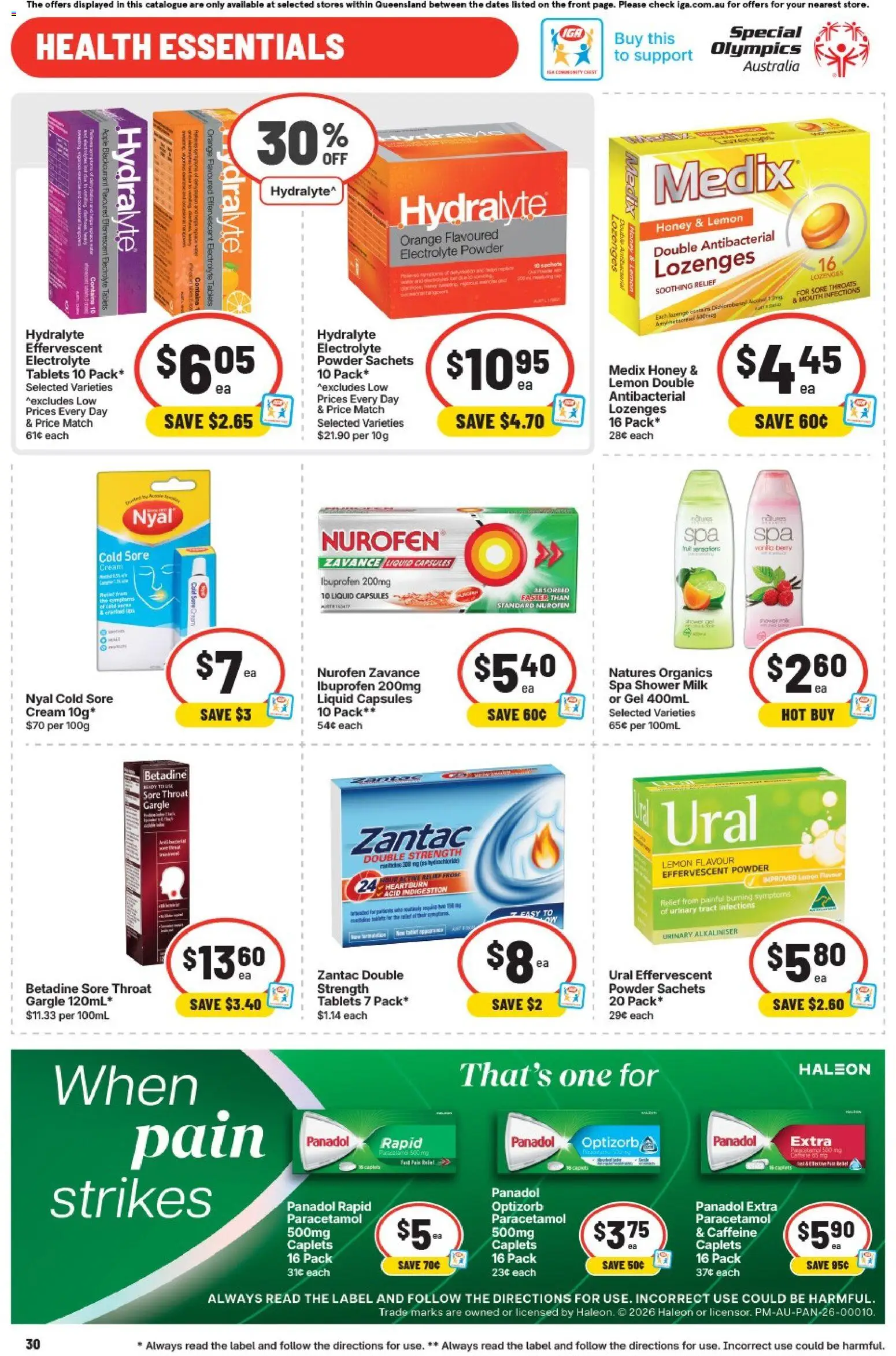 IGA catalogue - valid from 06.05.2026 | Page: 31 | Products: Shower, Cream, Tablet, Tablets