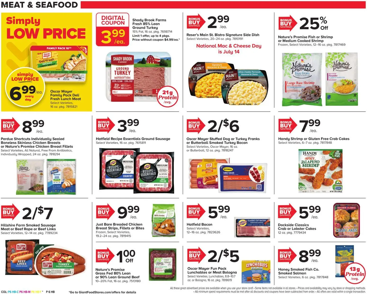 Giant Weekly Ad - valid from 07/10/2026 | Page: 13 | Products: Fish, Beef, Seafood, Sausage