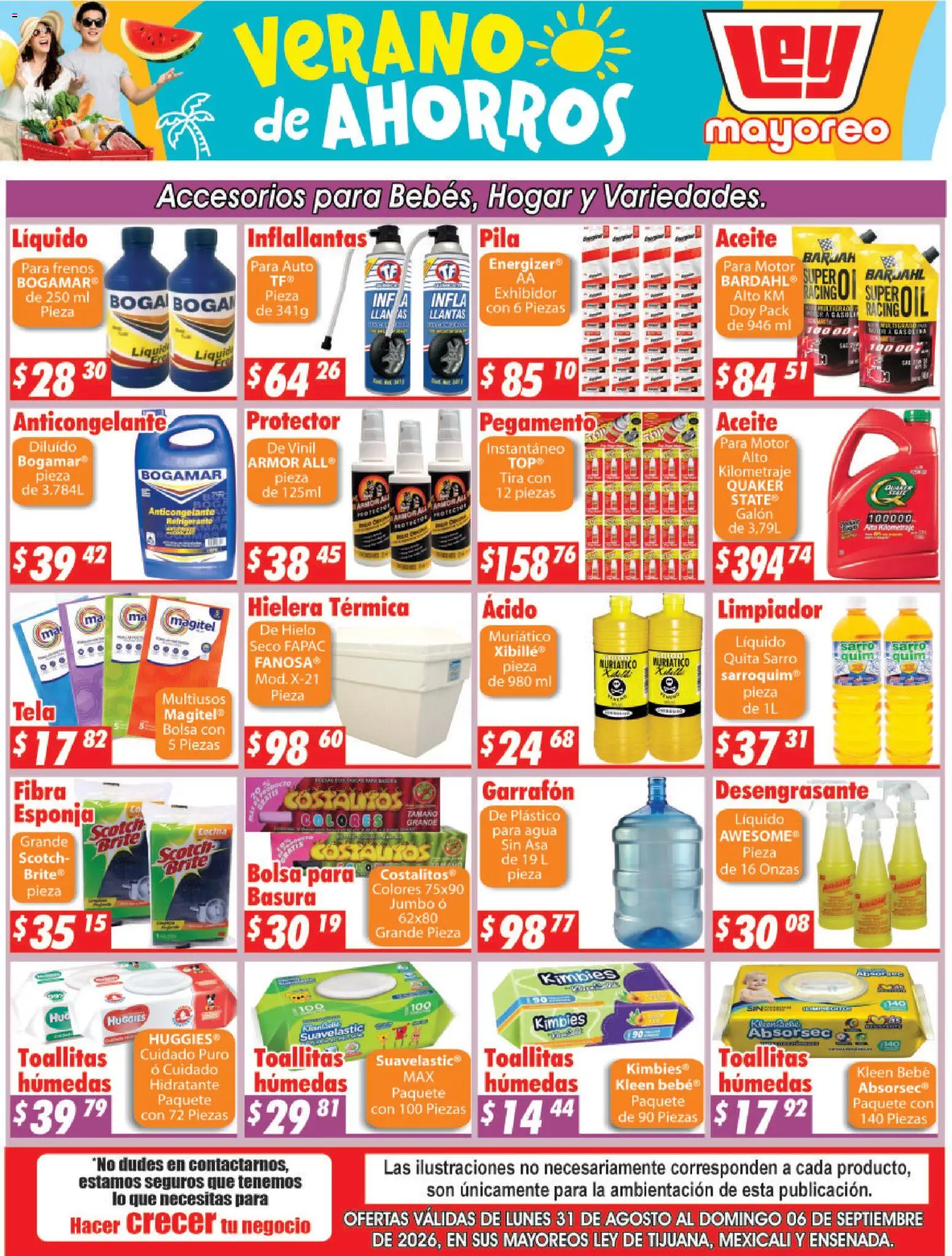 Nuevas ofertas de Casa Ley válidas en toda la República Mexicana desde el 31/08/2026. ¡Encuentra las mejores ofertas en Casa Ley folleto Frontera! | Página: 3 | Productos: Esponja, Aceite, Pegamento, Hielera
