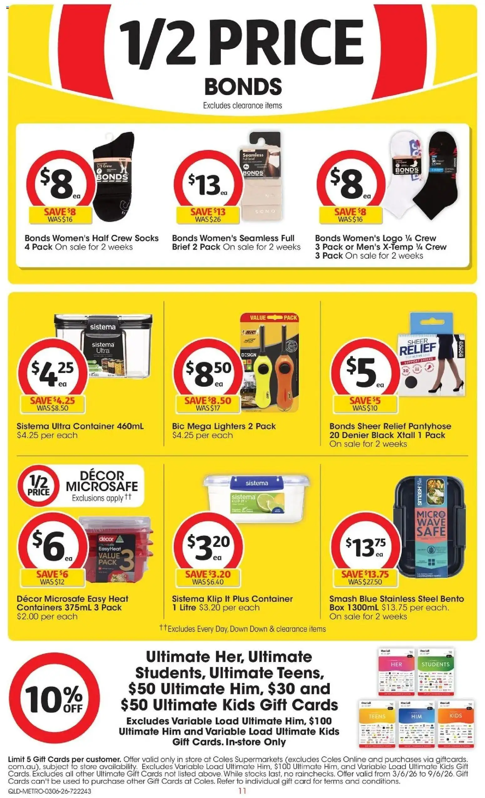 Coles catalogue - valid from 02.06.2026 | Page: 11 | Products: Decor, Box, Socks, Safe