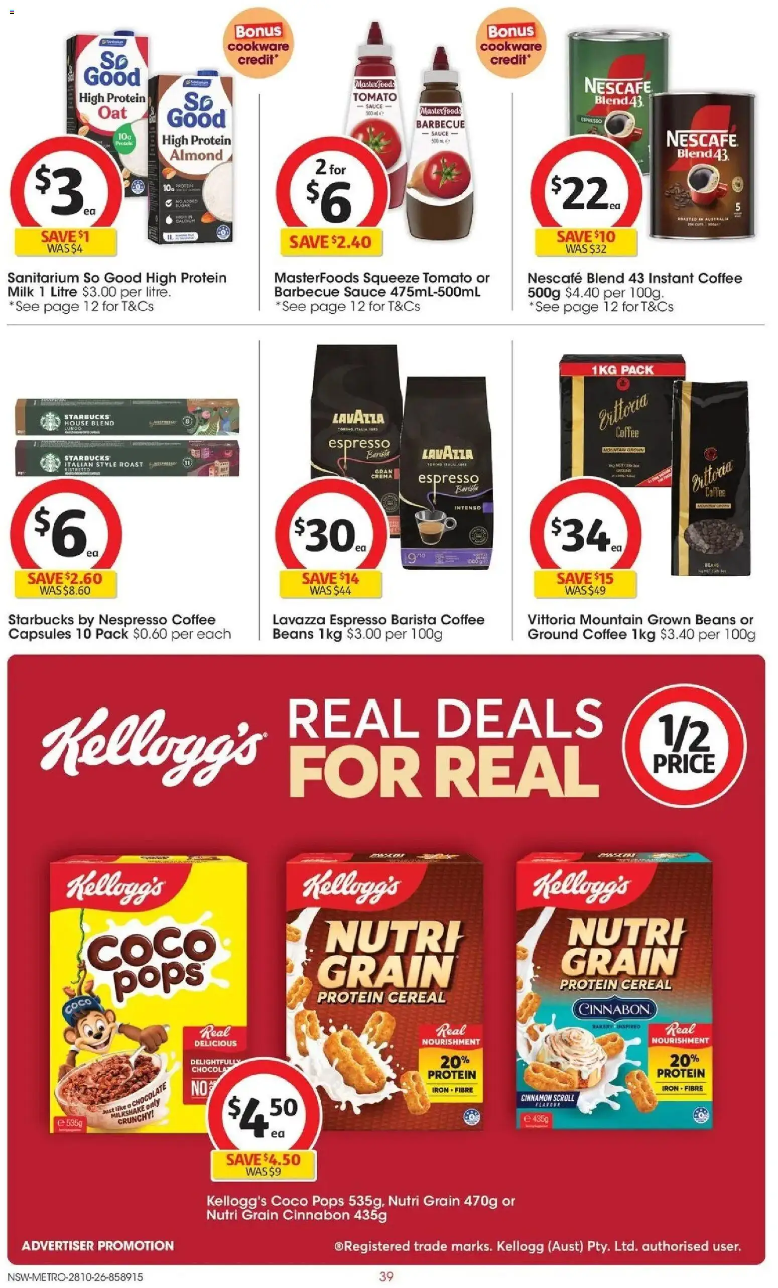 ﻿Coles catalogue valid from 28/10/2026 > Online Australia | Page: 39
