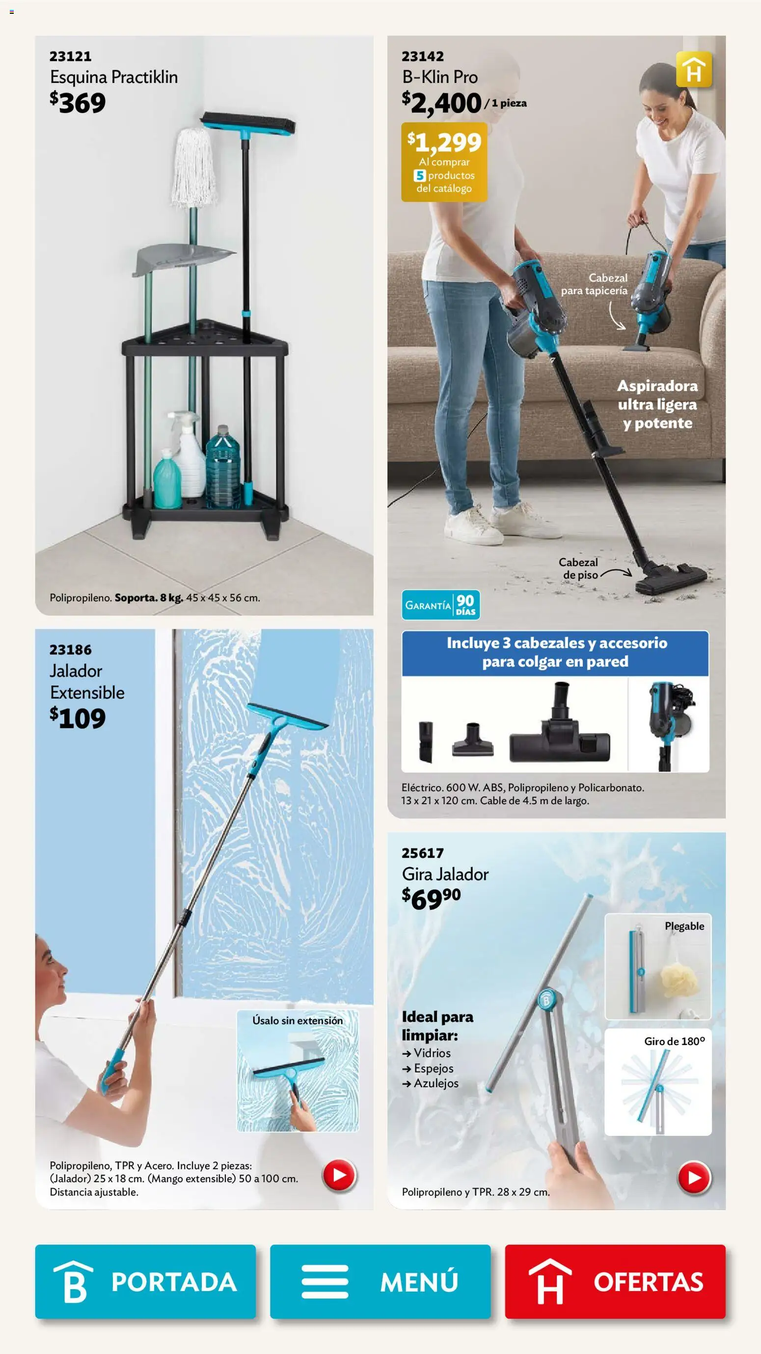 Nuevas ofertas de Betterware válidas en toda la República Mexicana desde el 02/02/2026. ¡Encuentra las mejores ofertas en Betterware campaña 2 2026! | Página: 106 | Productos: Extensión, Mango, Aspiradora, Azulejos
