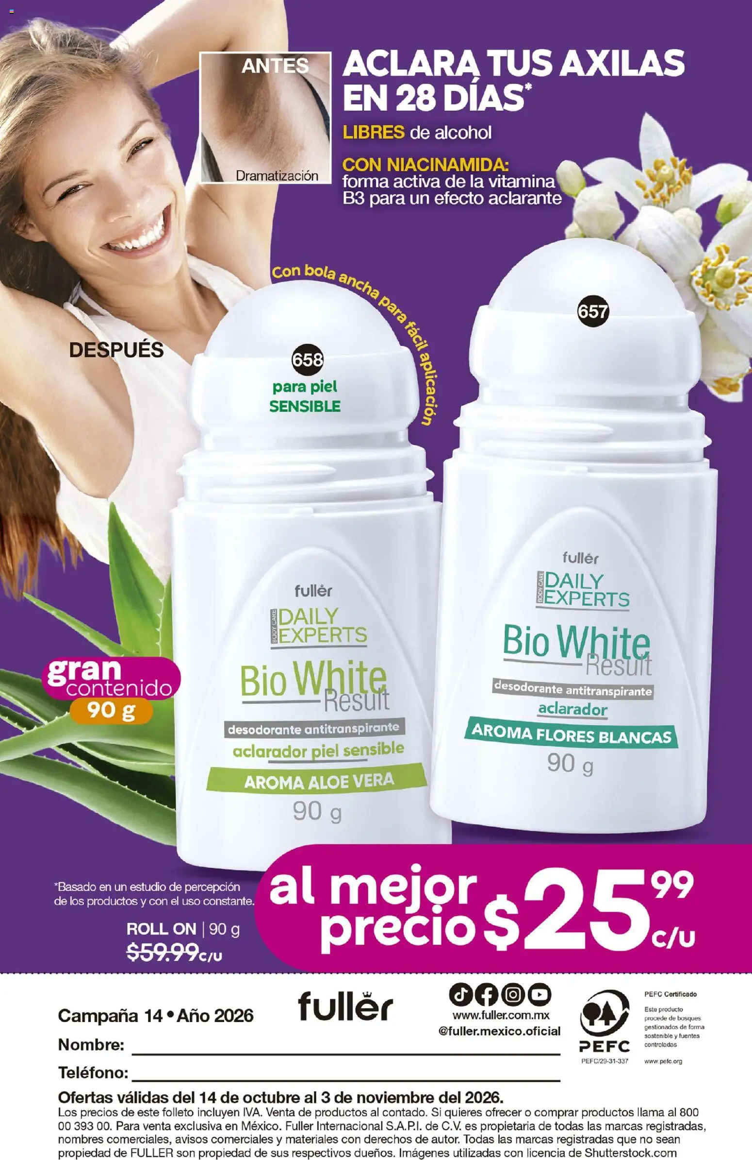 Nuevas ofertas de Fuller válidas en toda la República Mexicana desde el 14/10/2026. ¡Encuentra las mejores ofertas en Fuller campaña 14 2026! | Página: 116