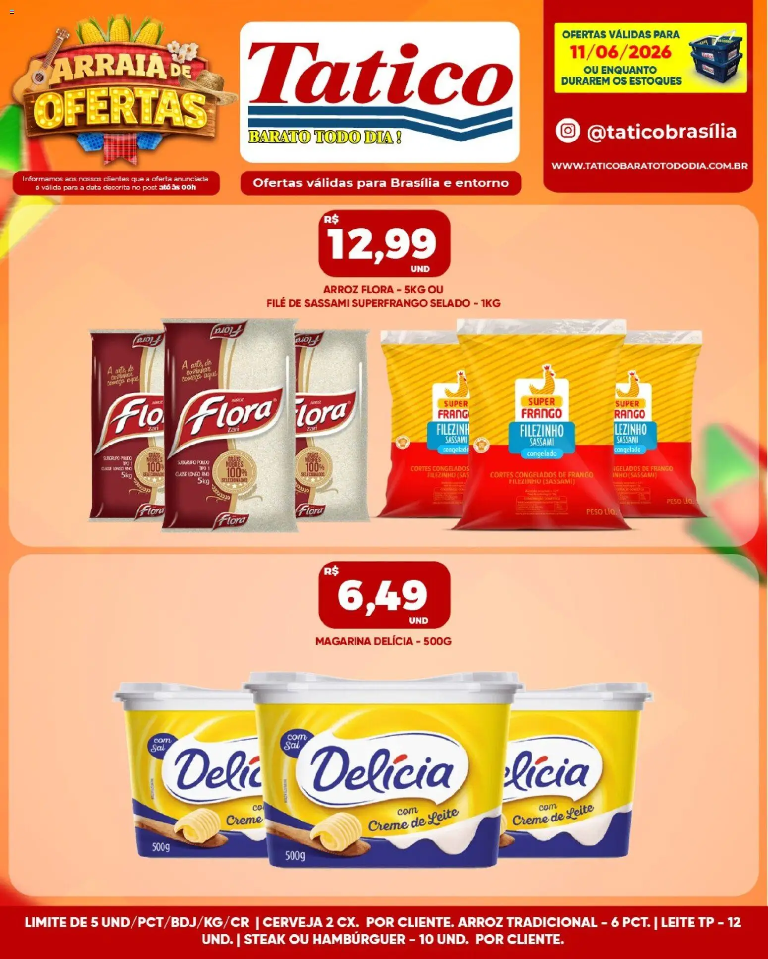 Tatico Folheto - válido de 12.06.2026 | Página: 35 | Produtos: Leite, Cerveja, Arroz, Frango