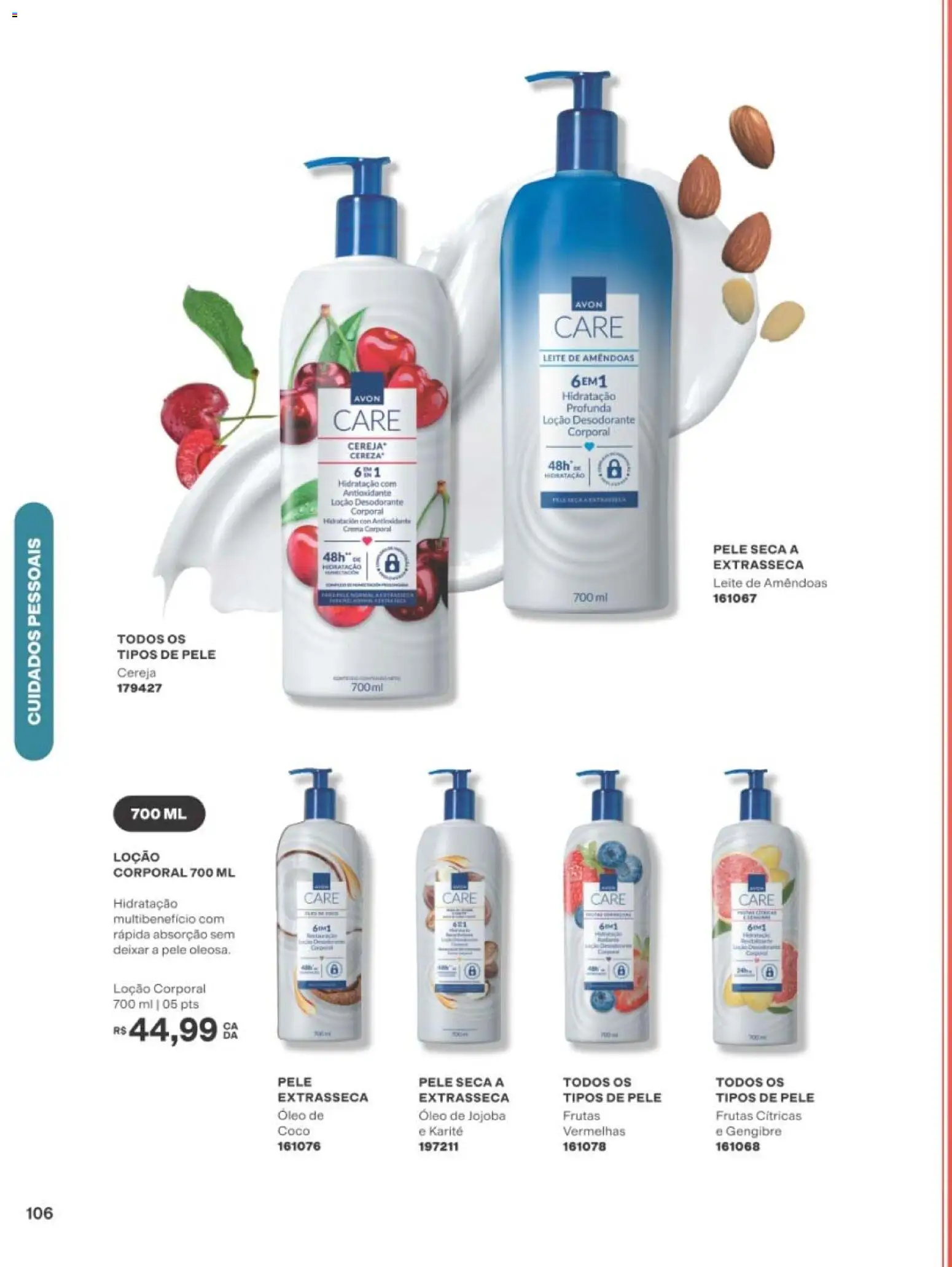 Avon Folheto - válido de 10/08/2026 | Página: 106 | Produtos: Gengibre, Leite, Óleo, Amêndoas