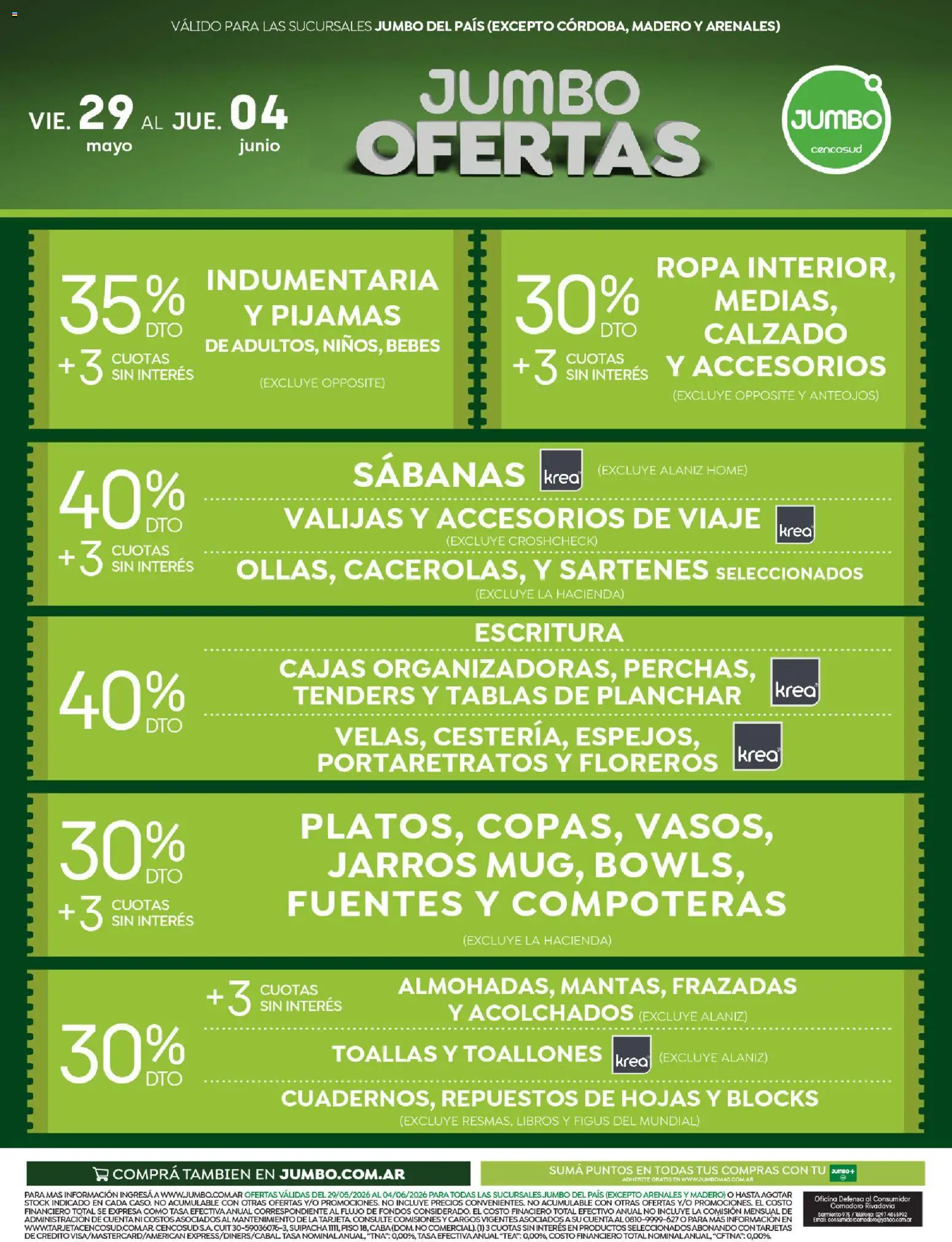 Jumbo - Ofertas | Electro y Hogar │ válido desde el 29.05.2026 | Página: 2 | Productos: Planchar, Sabanas, Toallas, Ropa