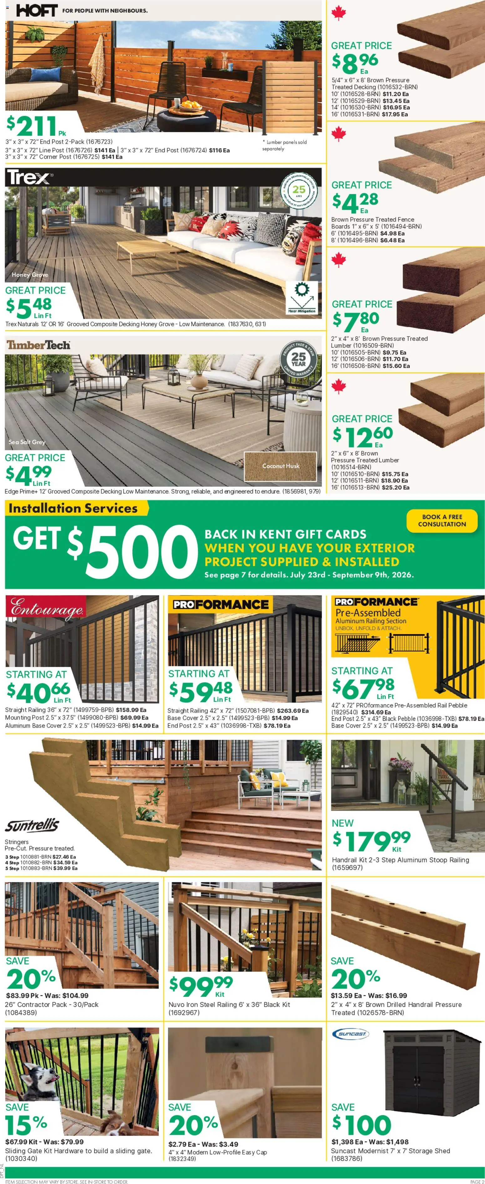 Kent flyer valid from Aug 6, 2026 | Page: 3 | Products: Coconut, Cap, Iron, Honey