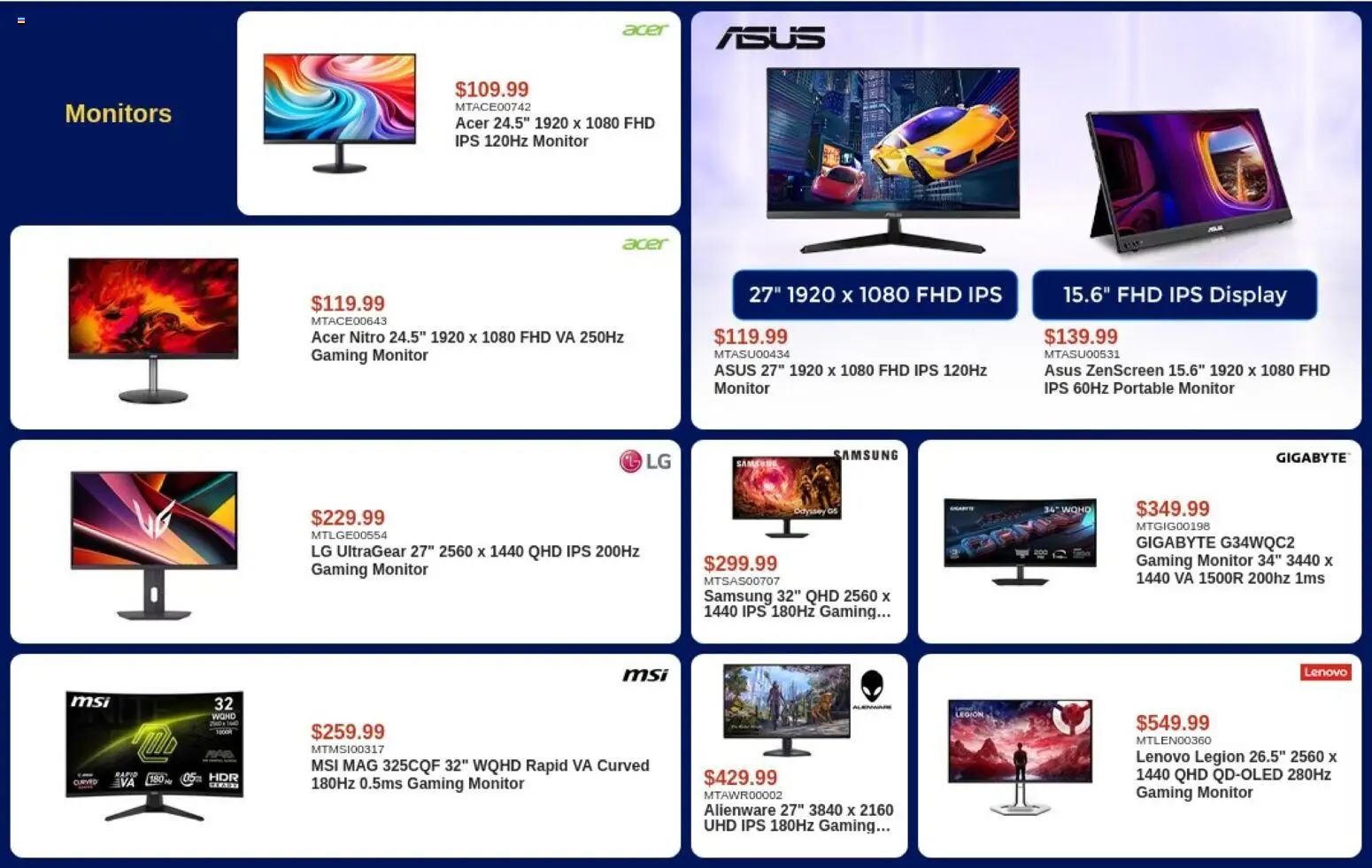 Canada Computers flyer valid from Sep 18, 2026 | Page: 5 | Products: Monitor