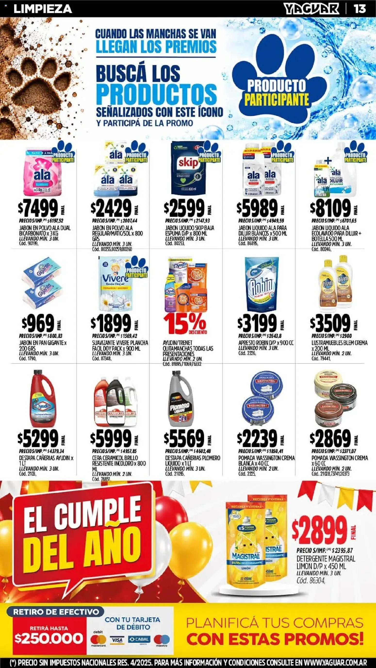 Yaguar - Oferta Semanal Mar del Plata │ válido desde el 19/10/2026 | Página: 15