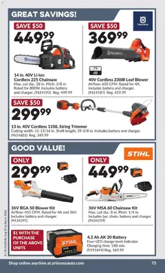 Preview of Princess Auto flyer - 2 Week Sale! from shop Princess Auto valid from Aug 25, 2026 | Page: 76