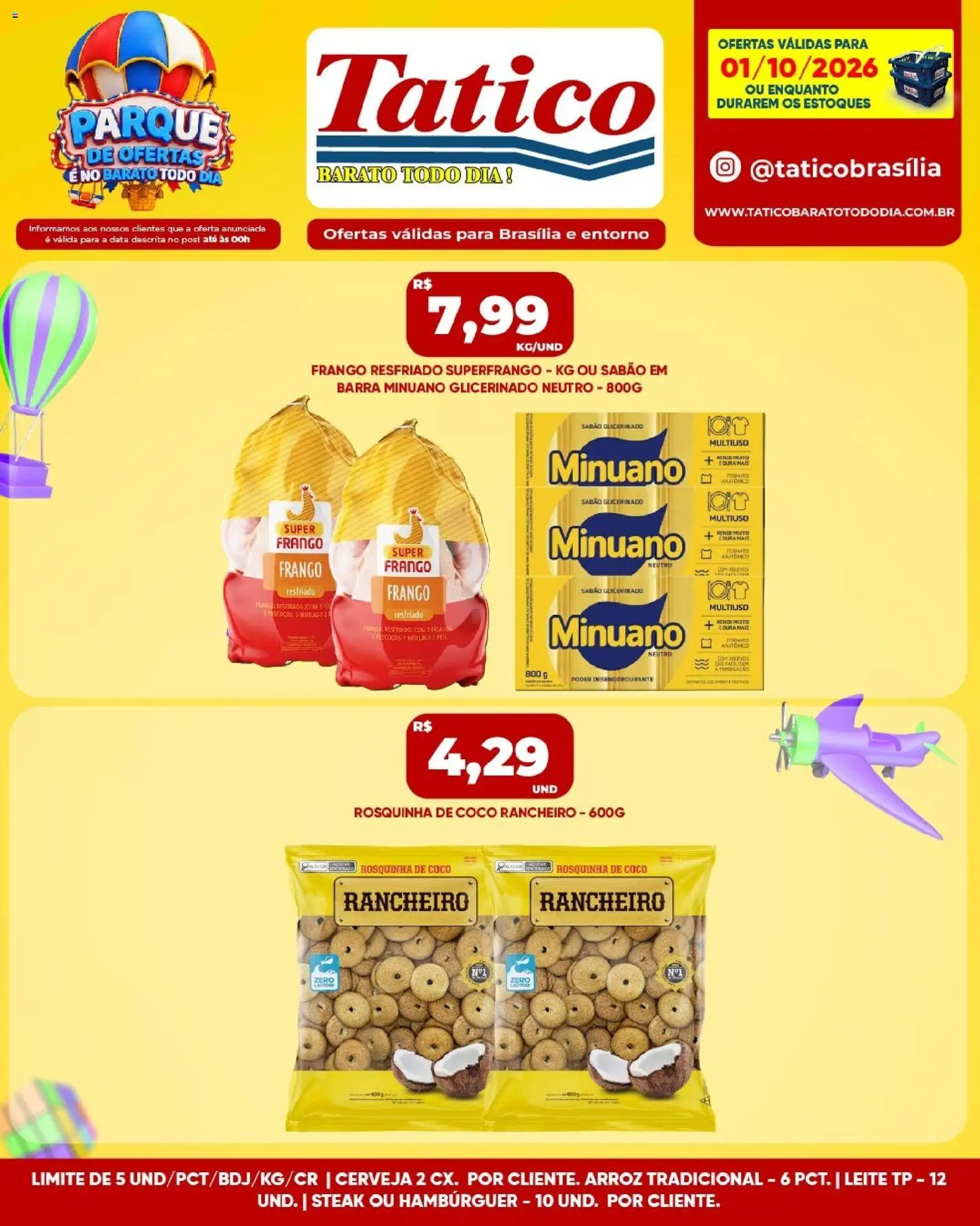 Tatico Folheto - válido de 01/10/2026 | Página: 5 | Produtos: Coco, Sabão em barra, Sabão, Hambúrguer
