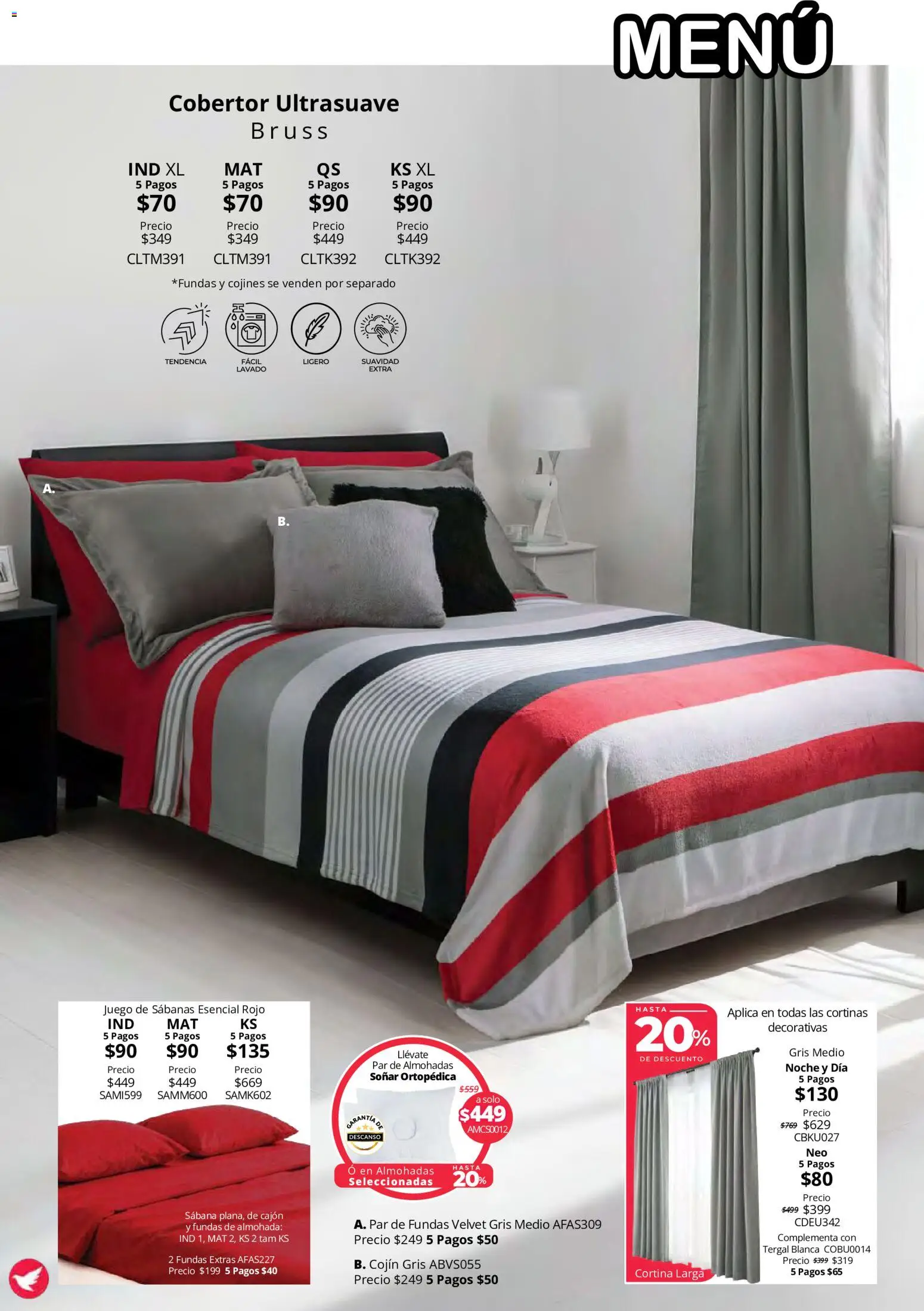 Nuevas ofertas de Colchas Concord válidas en toda la República Mexicana desde el 15/10/2026. ¡Encuentra las mejores ofertas en Colchas Concord catálogo Colección Cobertor Calor de Hogar! | Página: 100