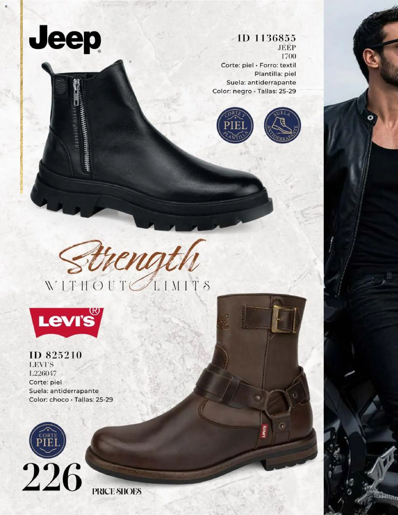 Nuevas ofertas de Price Shoes válidas en toda la República Mexicana desde el 14.05.2026. ¡Encuentra las mejores ofertas en Price Shoes catálogo Caballeros! | Página: 226