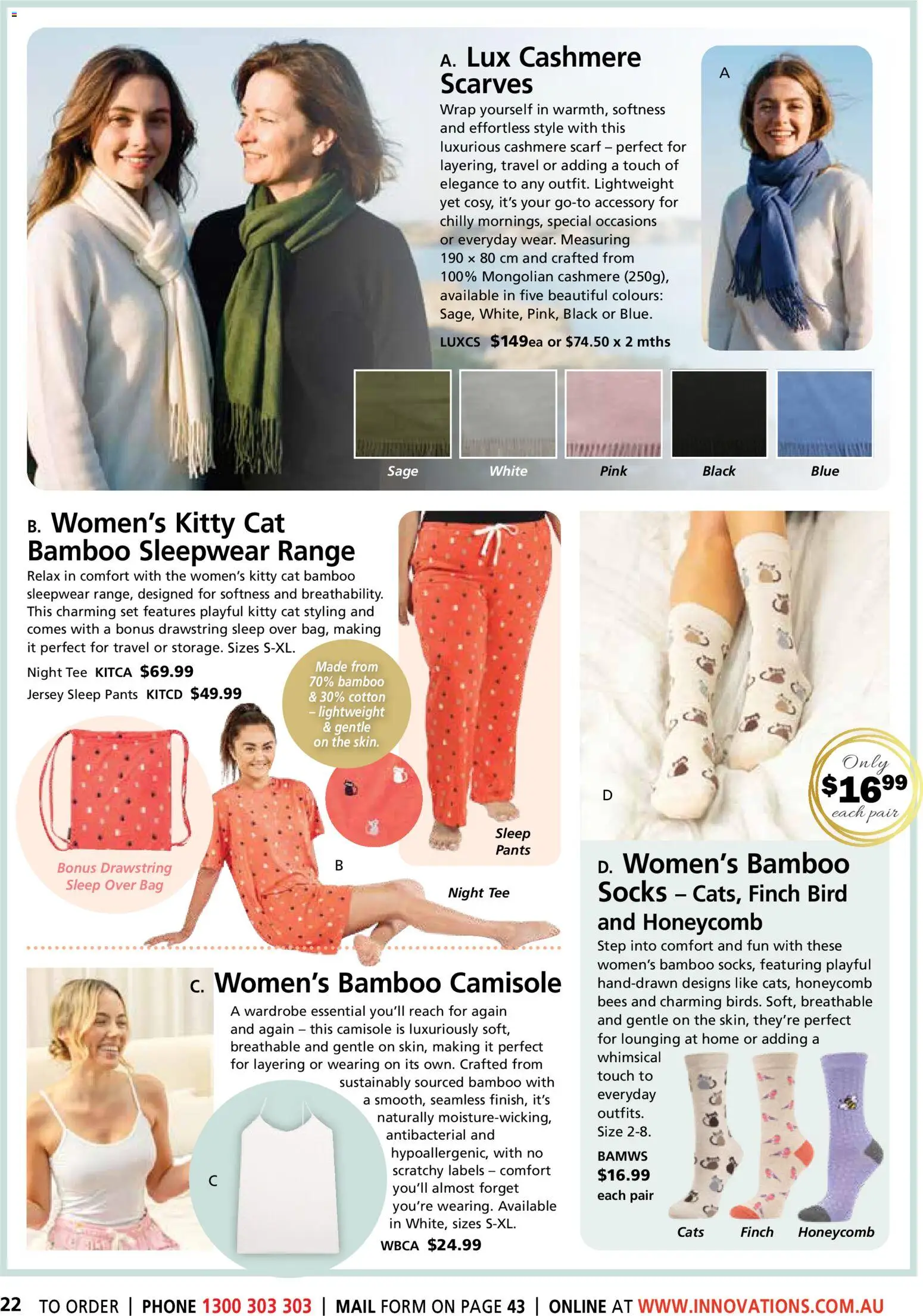 Innovations catalogue - valid from 26.03.2026 | Page: 22 | Products: Jersey, Sleepwear, Pants, Scarf