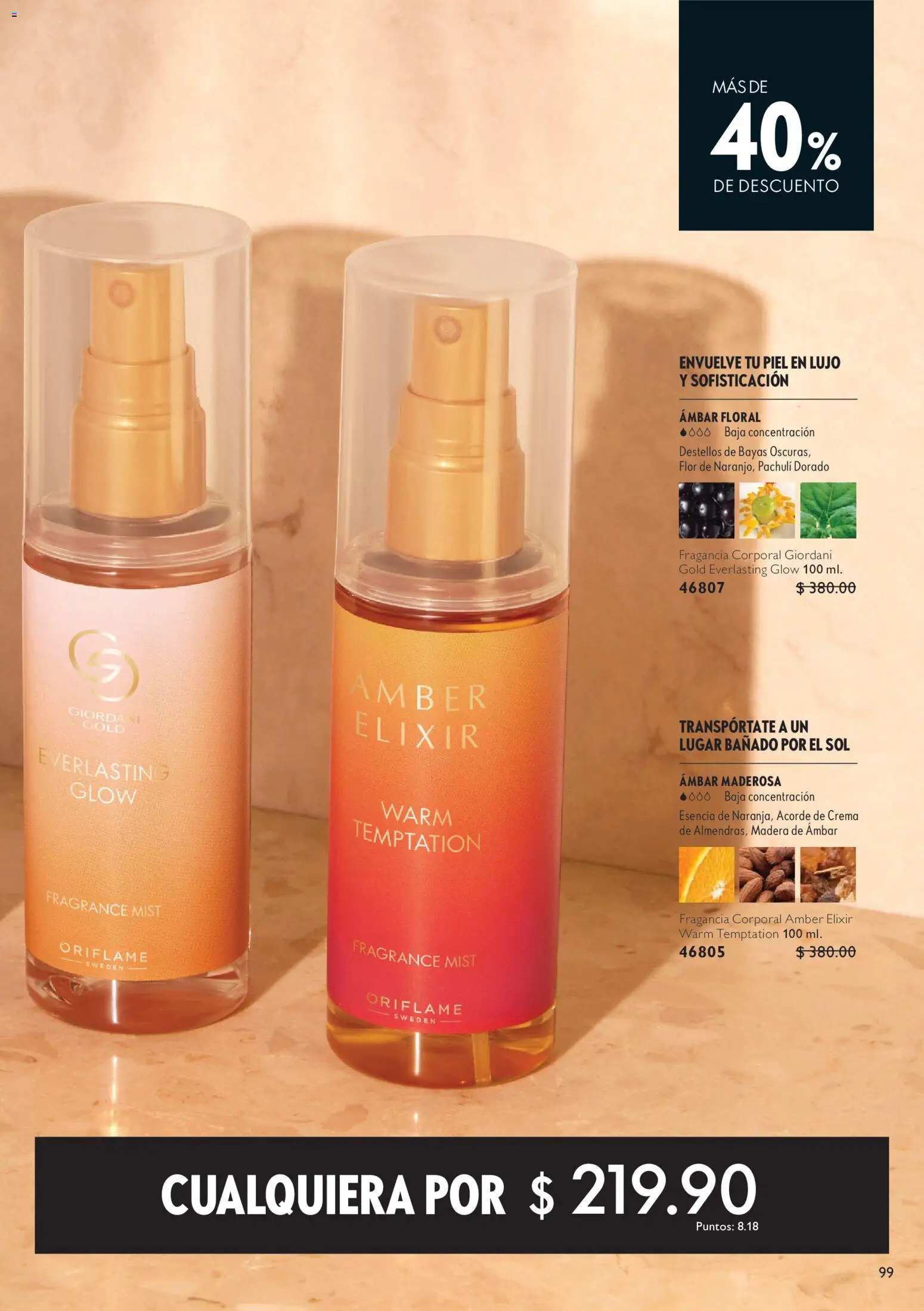Nuevas ofertas de Oriflame válidas en toda la República Mexicana desde el 30.05.2026. ¡Encuentra las mejores ofertas en Oriflame campaña 8 2026! | Página: 99 | Productos: Bruma, Mascarilla