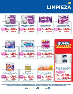 Alvi catálogo válido desde el 23.06.2026 | Página: 19 | Productos: Toalla, Papel higiénico, Servilletas