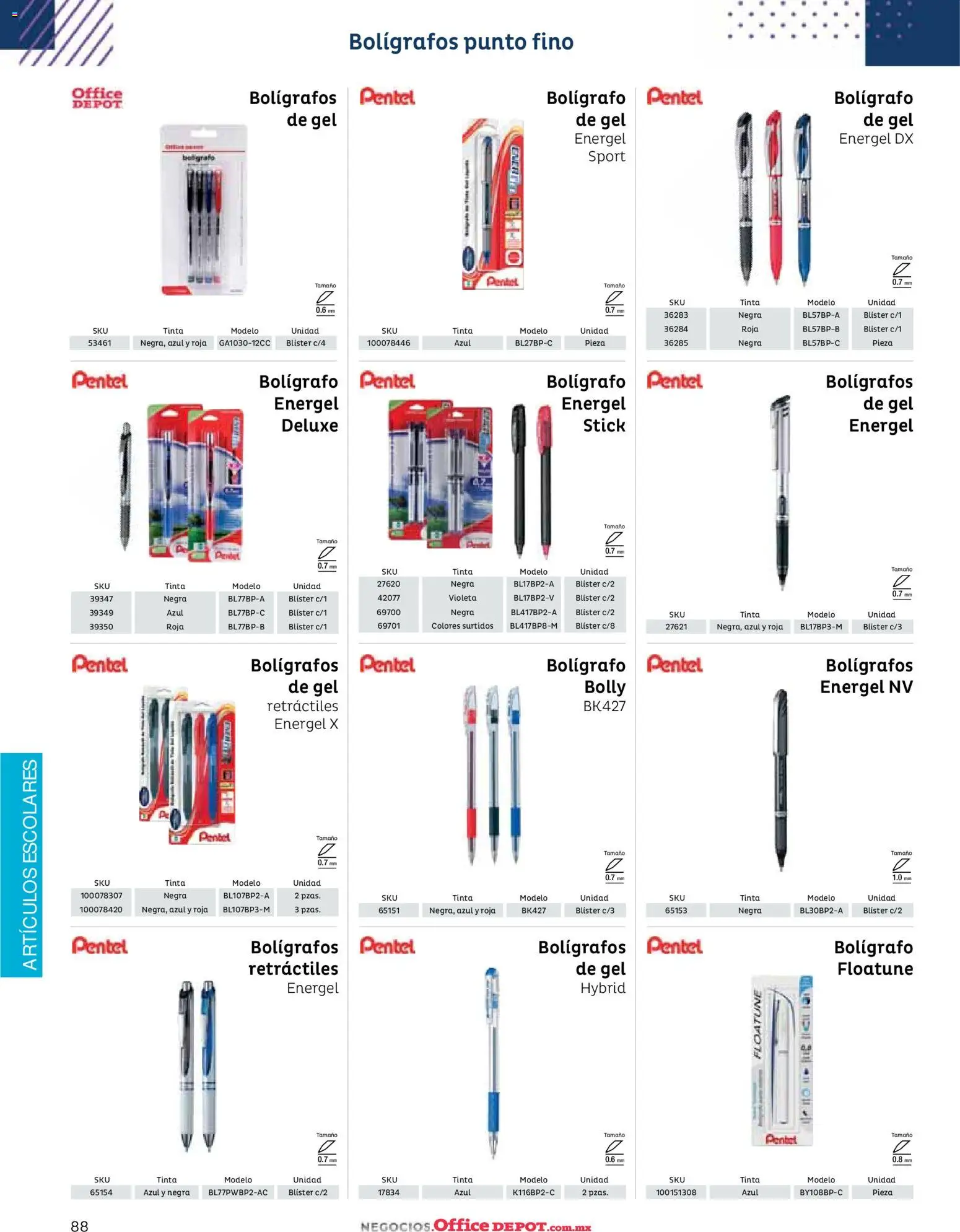 Nuevas ofertas de Office Depot válidas en toda la República Mexicana desde el 12/01/2026. ¡Encuentra las mejores ofertas en Office Depot catálogo 2026! | Página: 90
