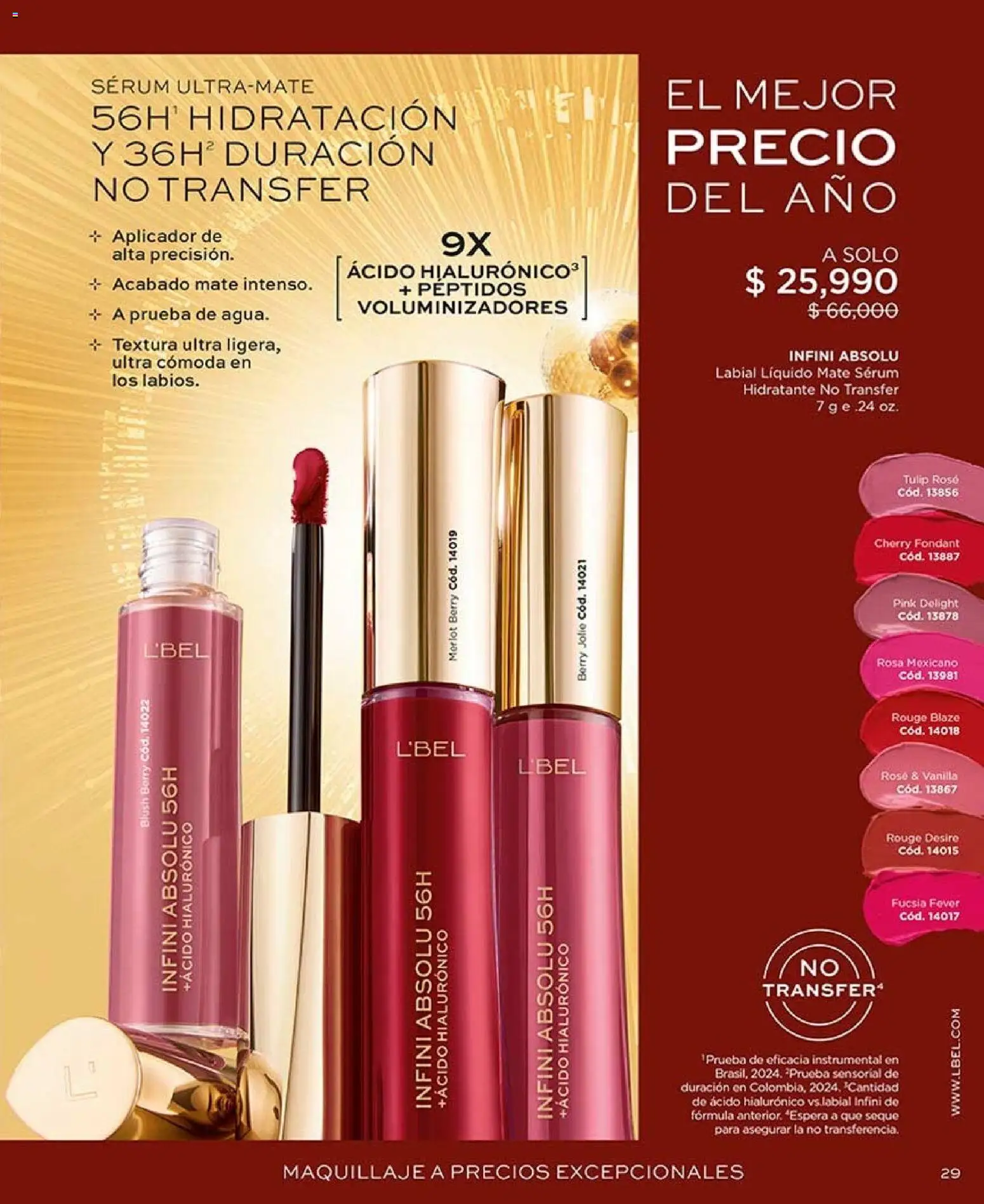 L'Bel revista - valida desde el 07/09/2026 | Página: 29 | Productos: Serum, Maquillaje, Cómoda