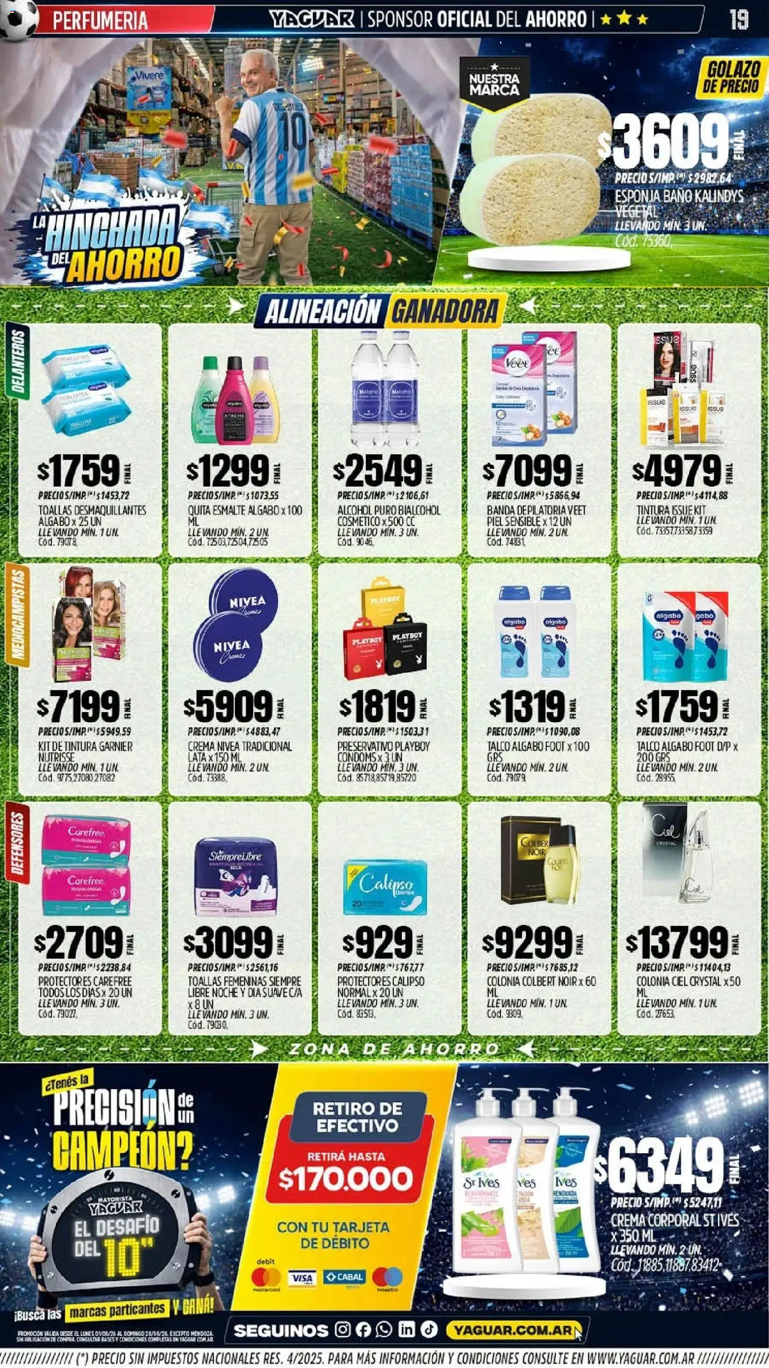 Yaguar - Oferta Semanal Trelew │ válido desde el 01.06.2026 | Página: 19 | Productos: Baño, Tintura, Esponja, Crema
