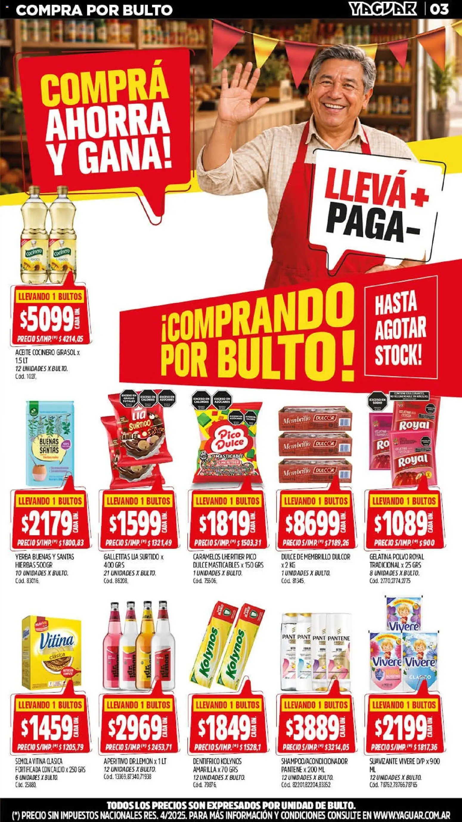 Yaguar - Oferta Semanal San Juan │ válido desde el 14/09/2026 | Página: 3 | Productos: Hierbas, Aceite, Gelatina, Sémola