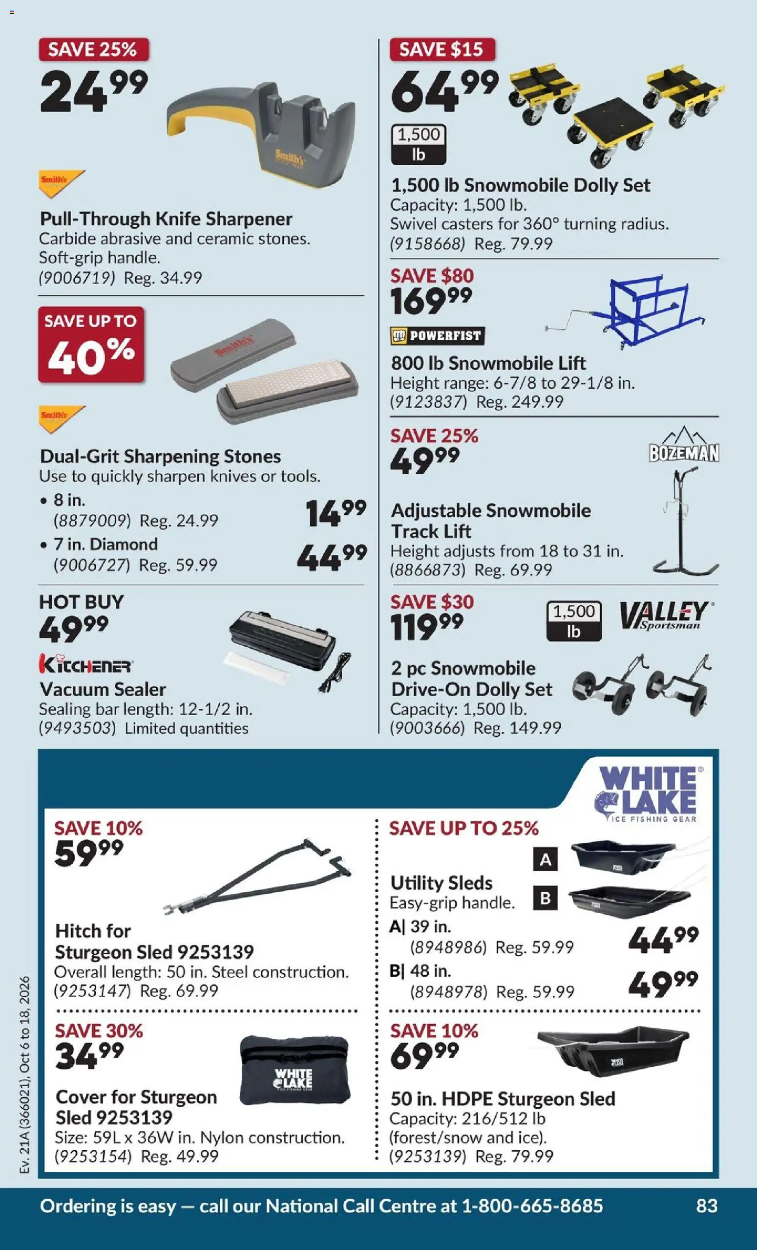 Princess Auto flyer valid from Oct 6, 2026 | Page: 89 | Products: PC, Vacuum sealer, Knives