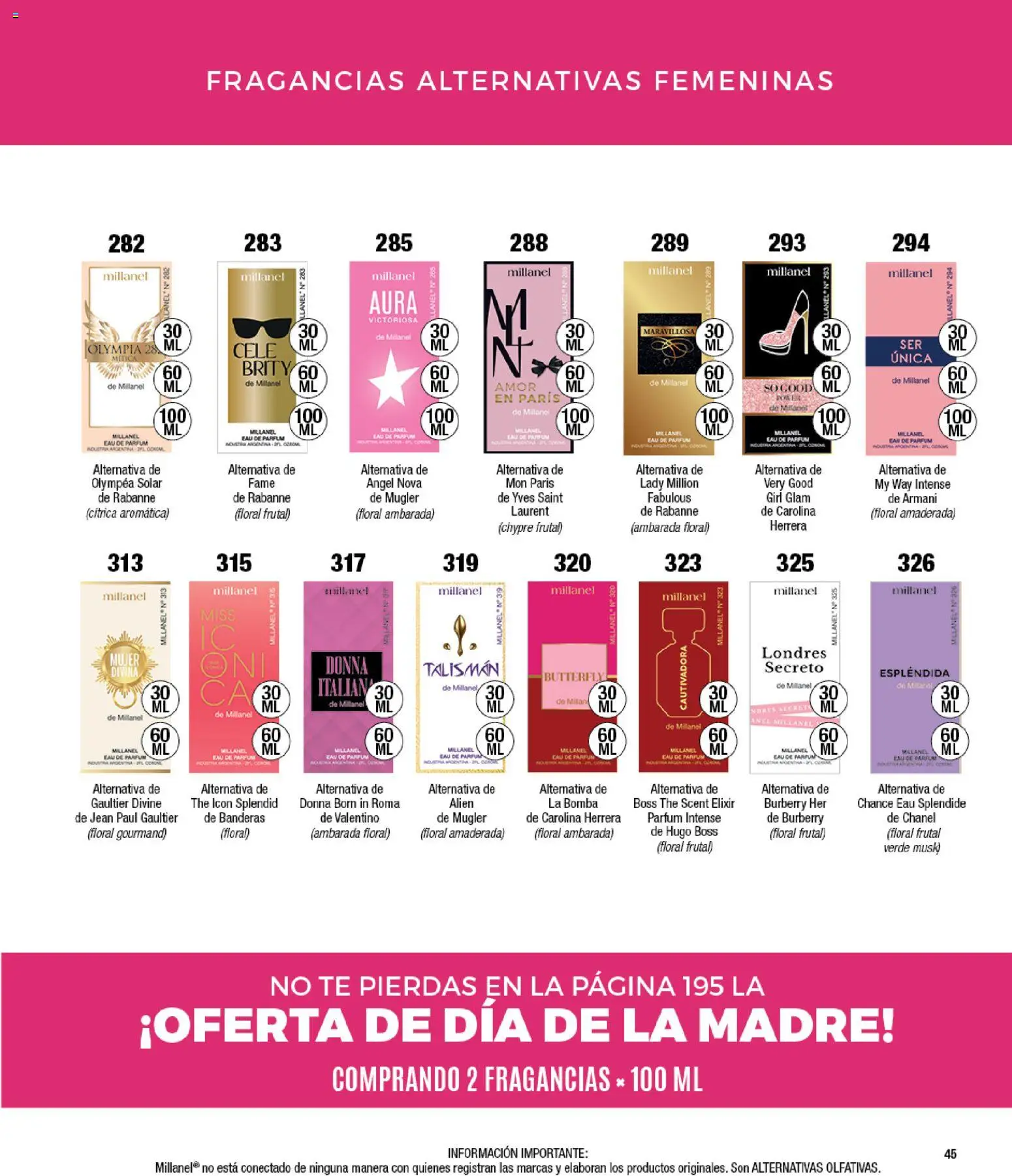 Millanel catálogo │ válido desde el 14/09/2026 | Página: 45 | Productos: Jean, Té