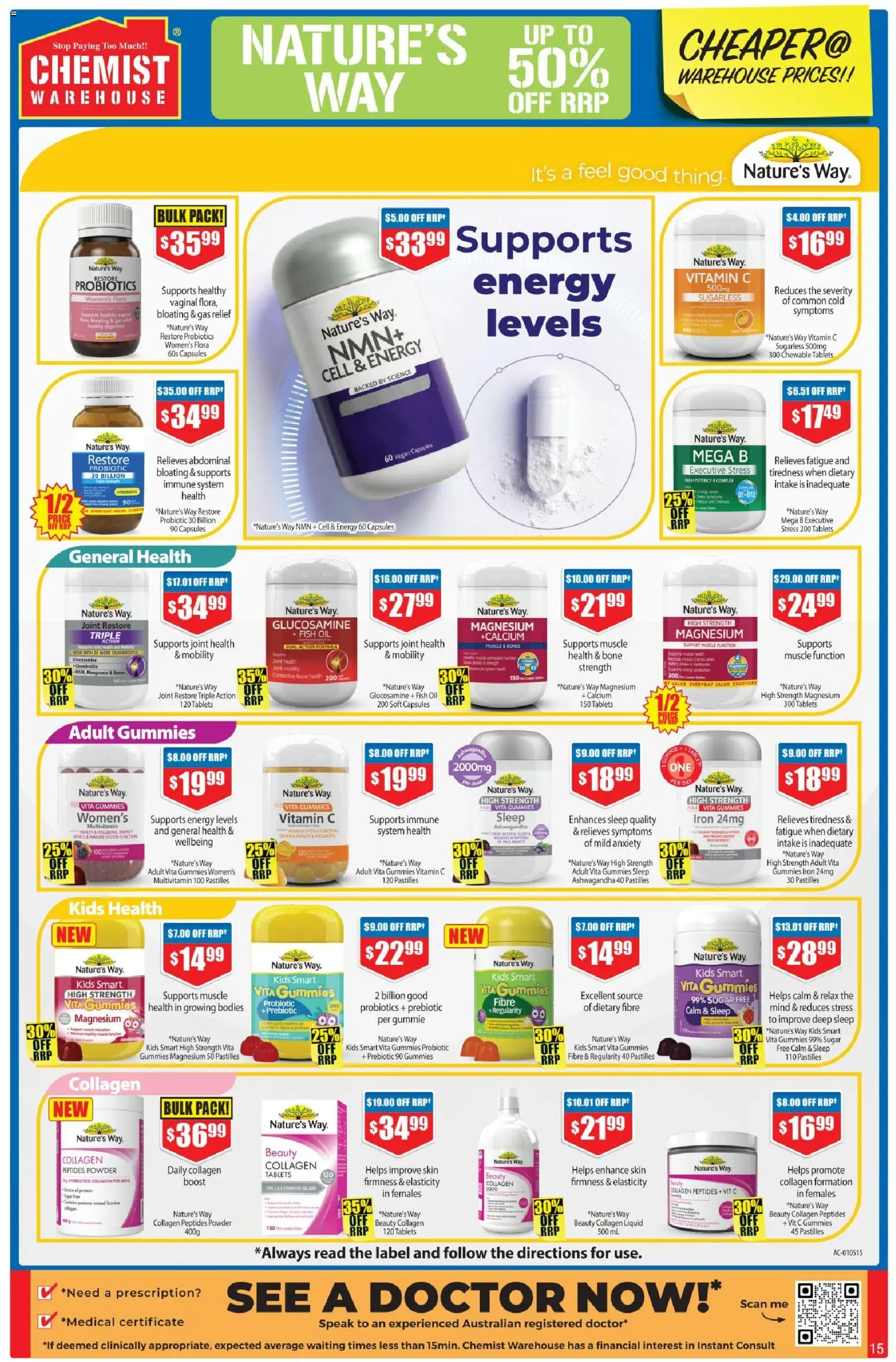 Chemist Warehouse catalogue - valid from 23.04.2026 | Page: 15 | Products: Powder, Oil, Collagen, Iron