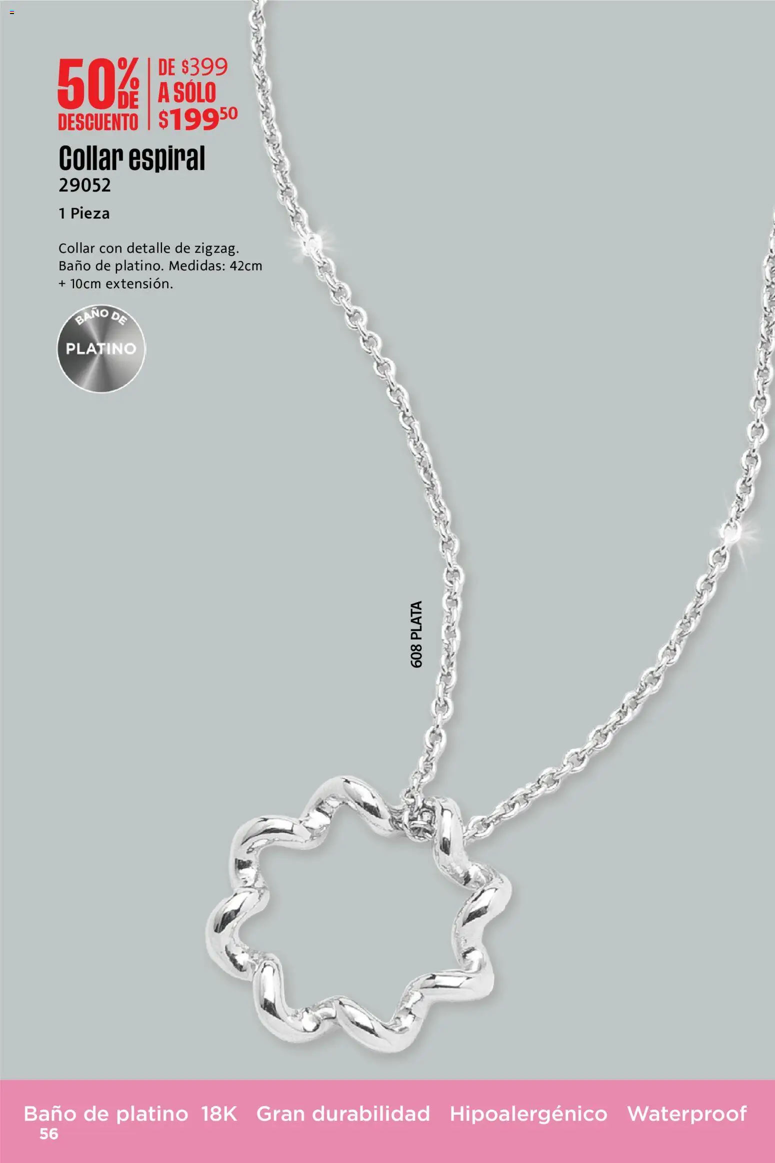 Nuevas ofertas de Ilusión válidas en toda la República Mexicana desde el 01.06.2026. ¡Encuentra las mejores ofertas en Ilusión catálogo Rebajas de Verano! | Página: 56 | Productos: Collar, Baño
