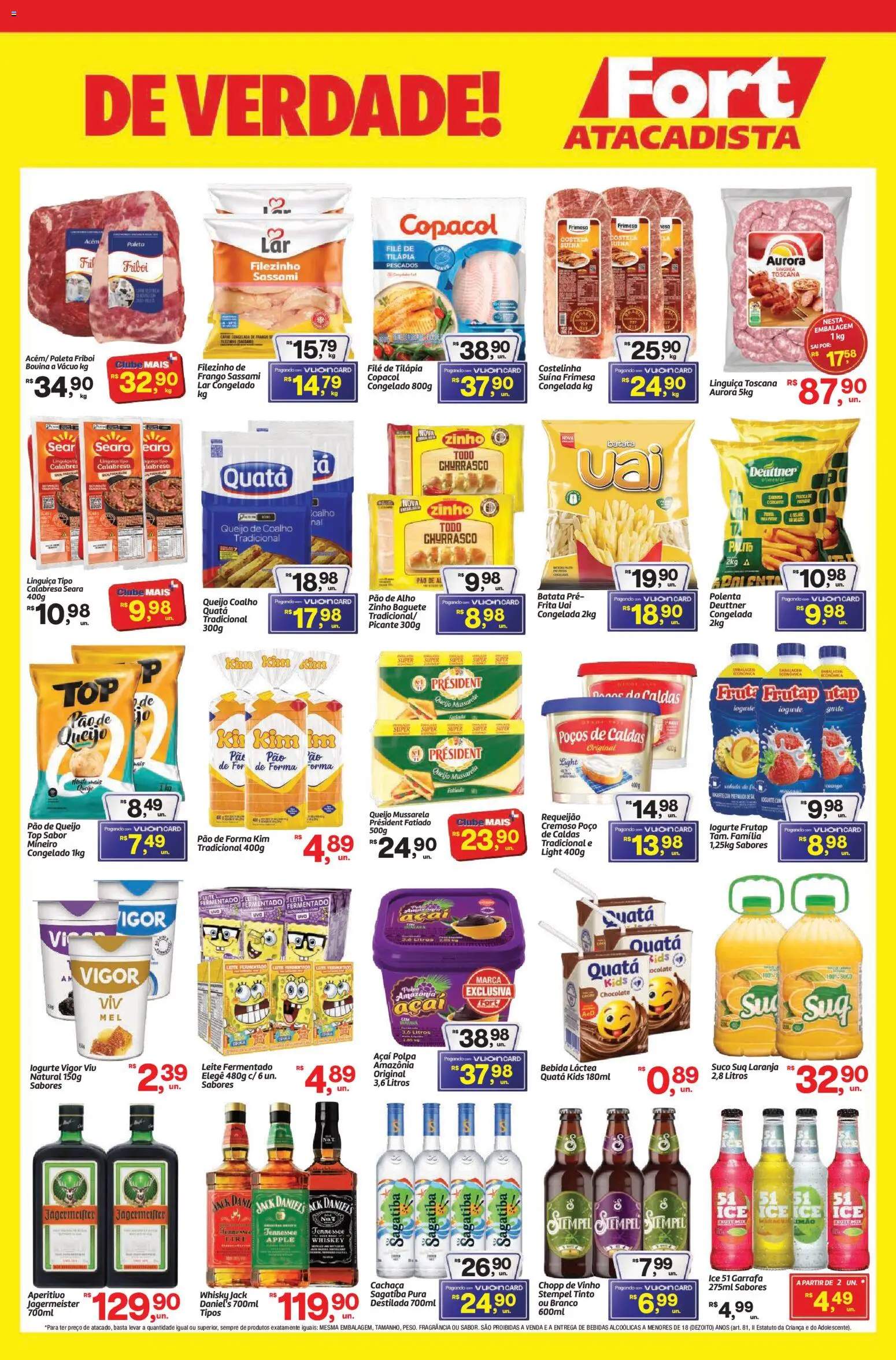 Fort Atacadista Folheto - válido de 25/07/2026 | Página: 3 | Produtos: Alho, Fragrância, Whisky, Pão de forma