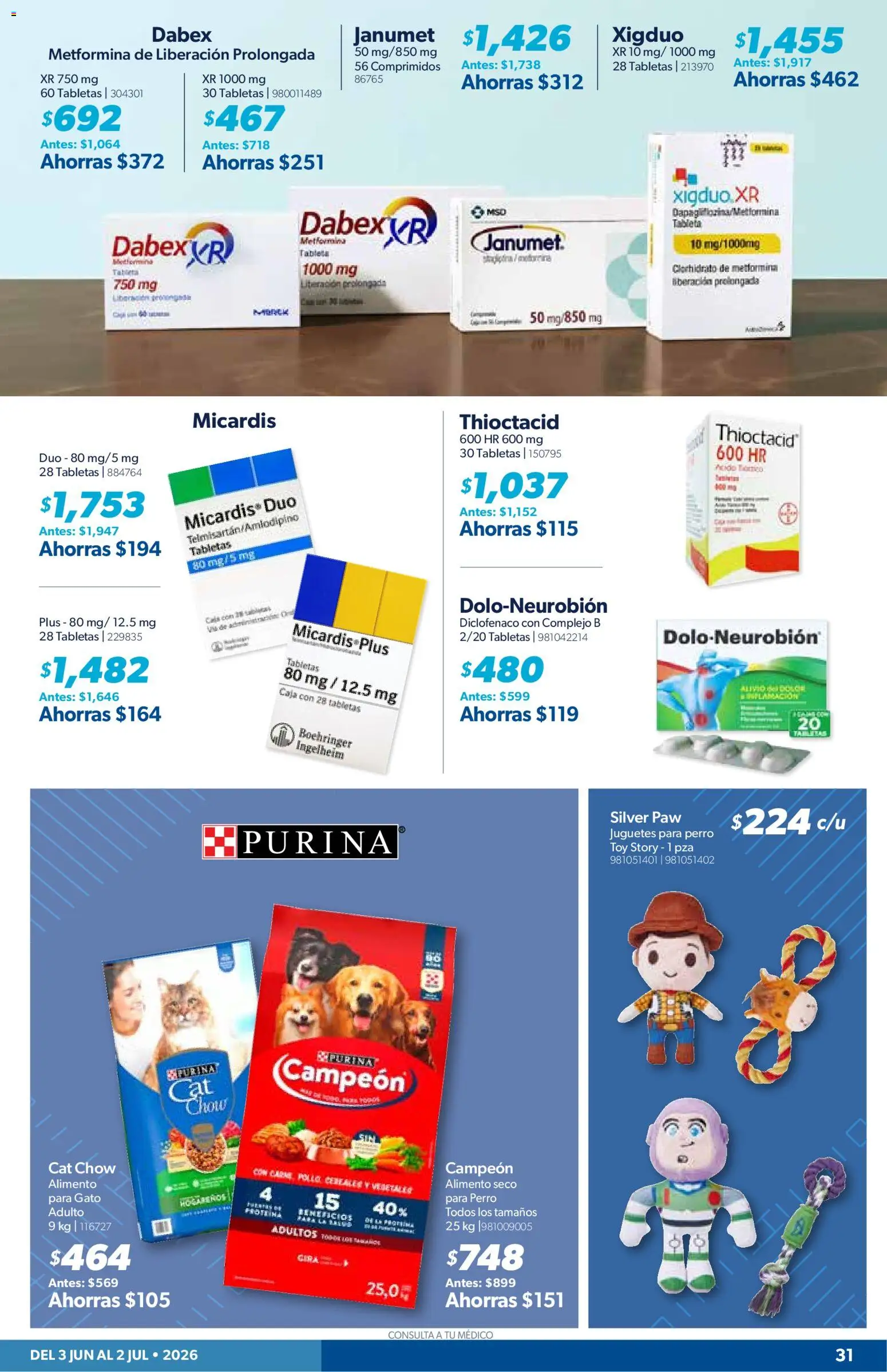 Nuevas ofertas de Sam's Club válidas en toda la República Mexicana desde el 03.06.2026. ¡Encuentra las mejores ofertas en Sam's Club catálogo Mi gran jugada. Es comprar productos únicos! | Página: 31 | Productos: Pollo, Cereales, Caja, Tableta