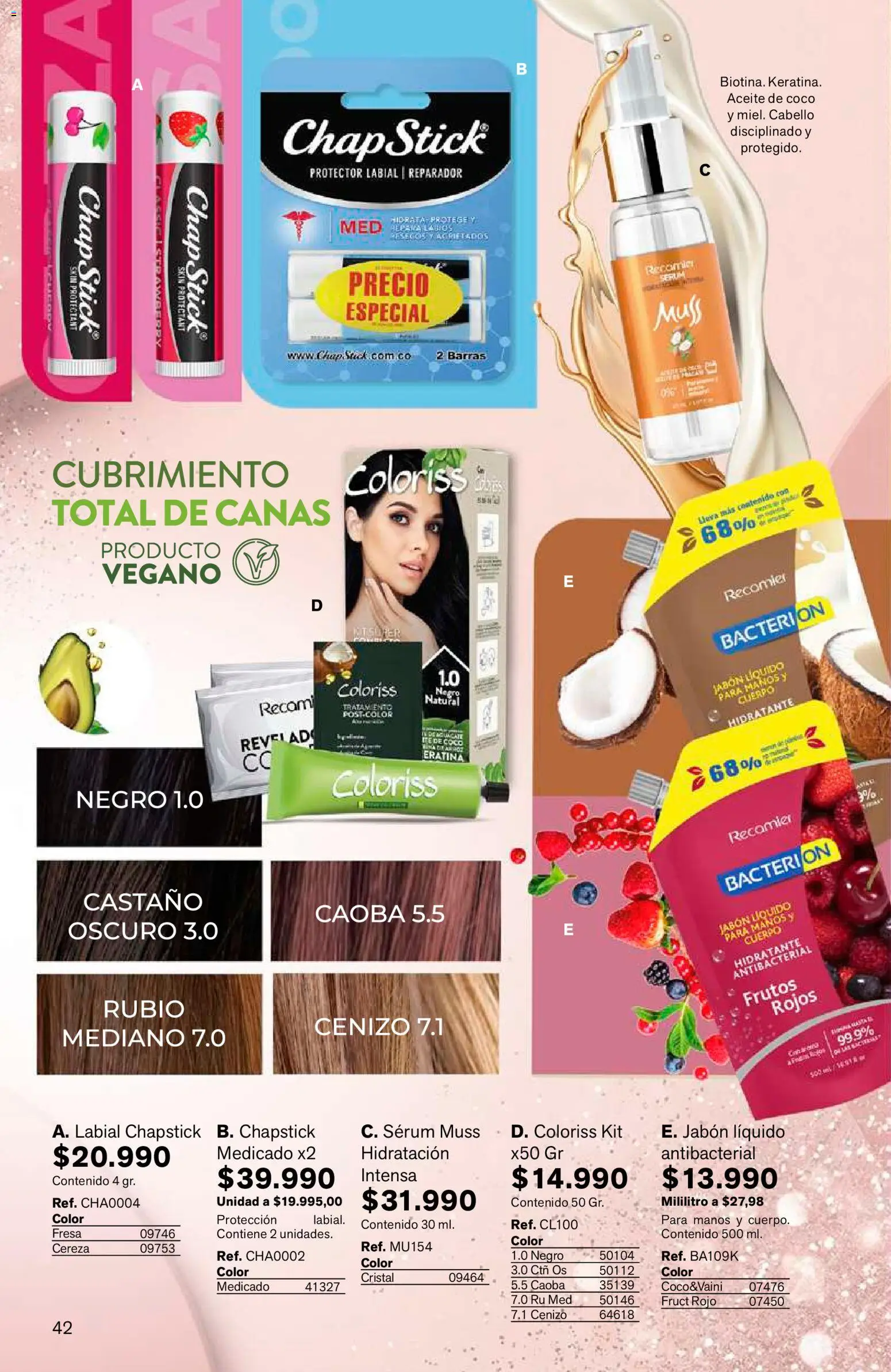 Leonisa revista - valida desde el 15/07/2026 | Página: 42 | Productos: Jabón líquido, Serum, Jabón, Aceite