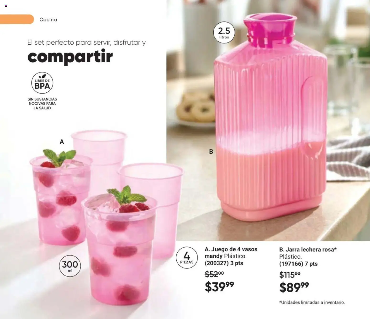 Nuevas ofertas de AVON válidas en toda la República Mexicana desde el 02/10/2026. ¡Encuentra las mejores ofertas en AVON Casa & Estilo 15 2026! | Página: 38 | Productos: Juego, Cocina, Vasos, Jarra