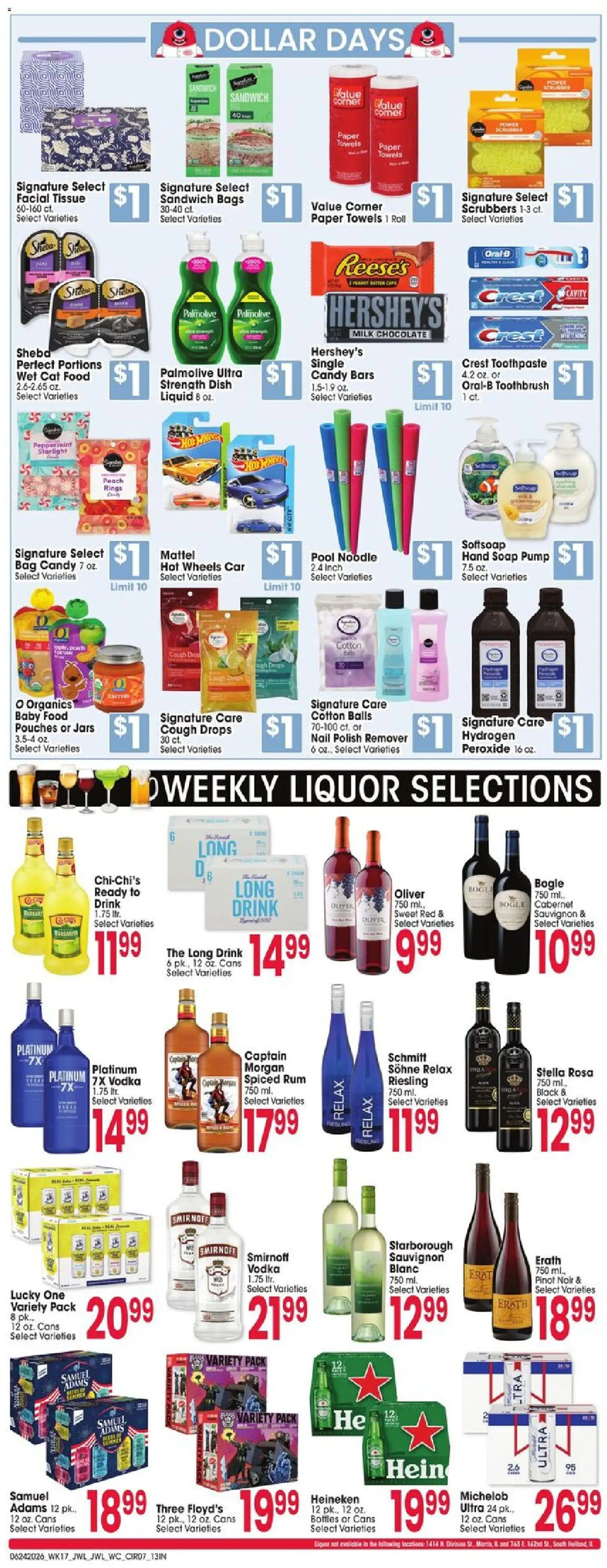 Jewel Osco Weekly Ad - valid from 06/24/2026 | Page: 7 | Products: Nail polish, Milk, Soap, Vodka