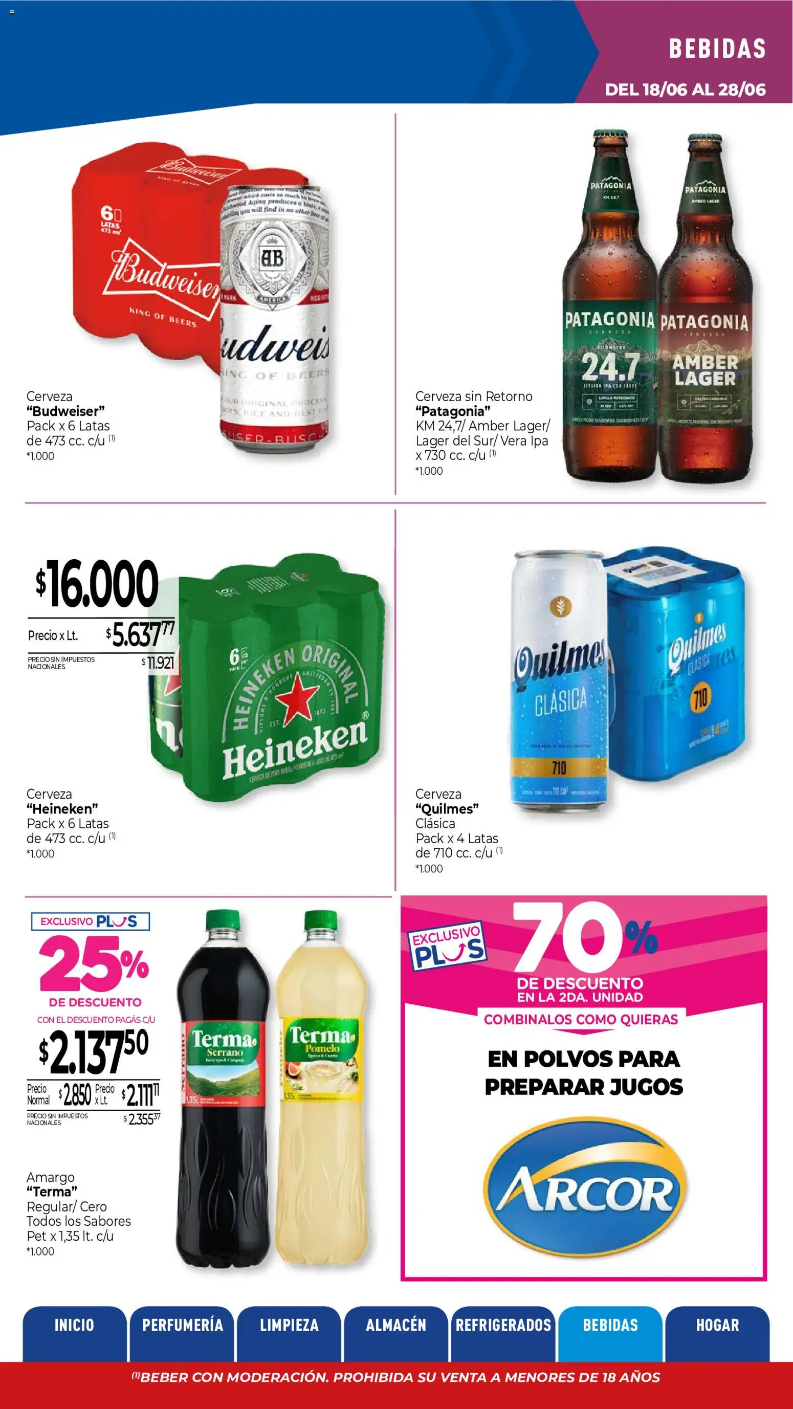 La Anonima catálogo │ válido desde el 18.06.2026 | Página: 30 | Productos: Pomelo, Cerveza