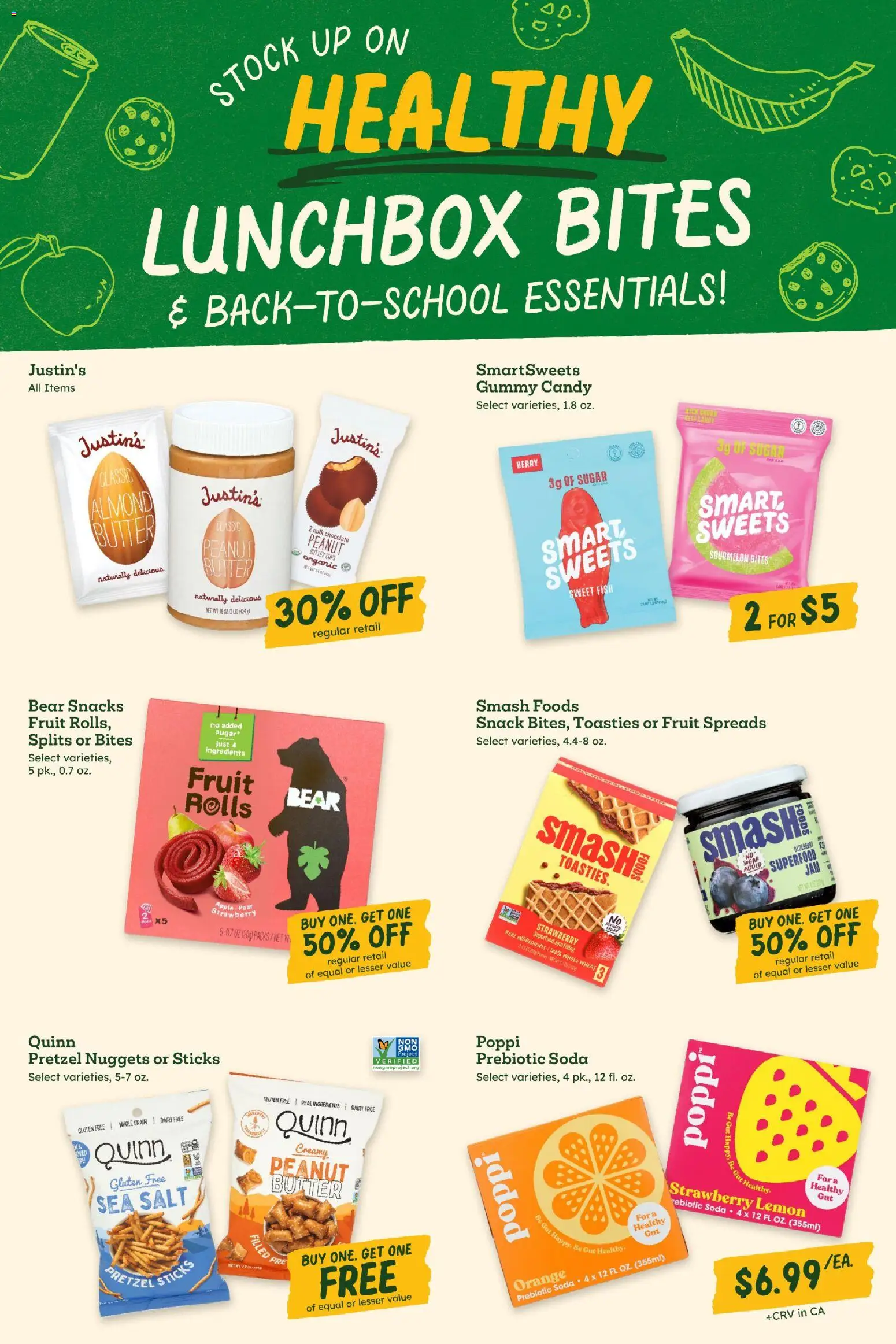 Sprouts Weekly Ad - valid from 08/12/2026 | Page: 8 | Products: Chocolate, Fish, Pretzel sticks, Fruit