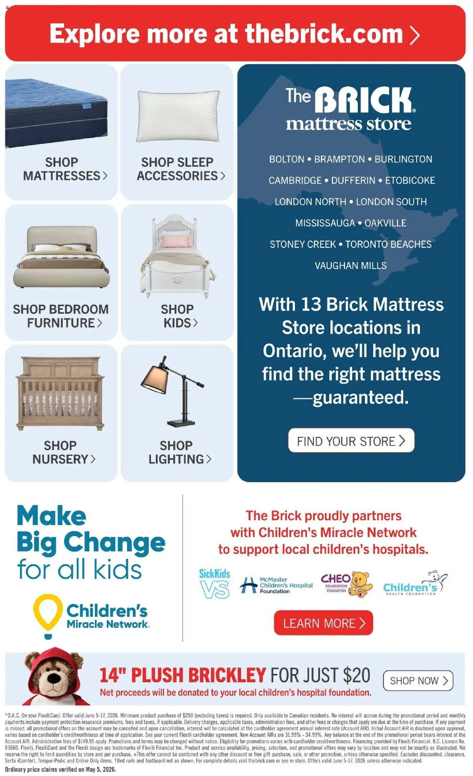 The Brick flyer valid from 05.06.2026 | Page: 10 | Products: Bed, Mattress