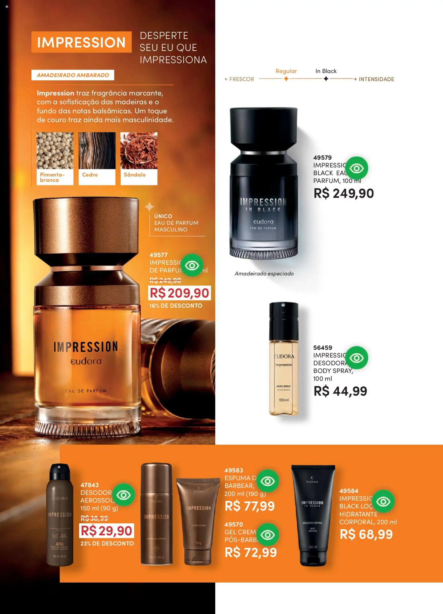 Eudora Folheto - válido de 01.04.2026 | Página: 92 | Produtos: Fragrância, Pimenta, Madeiras, Body