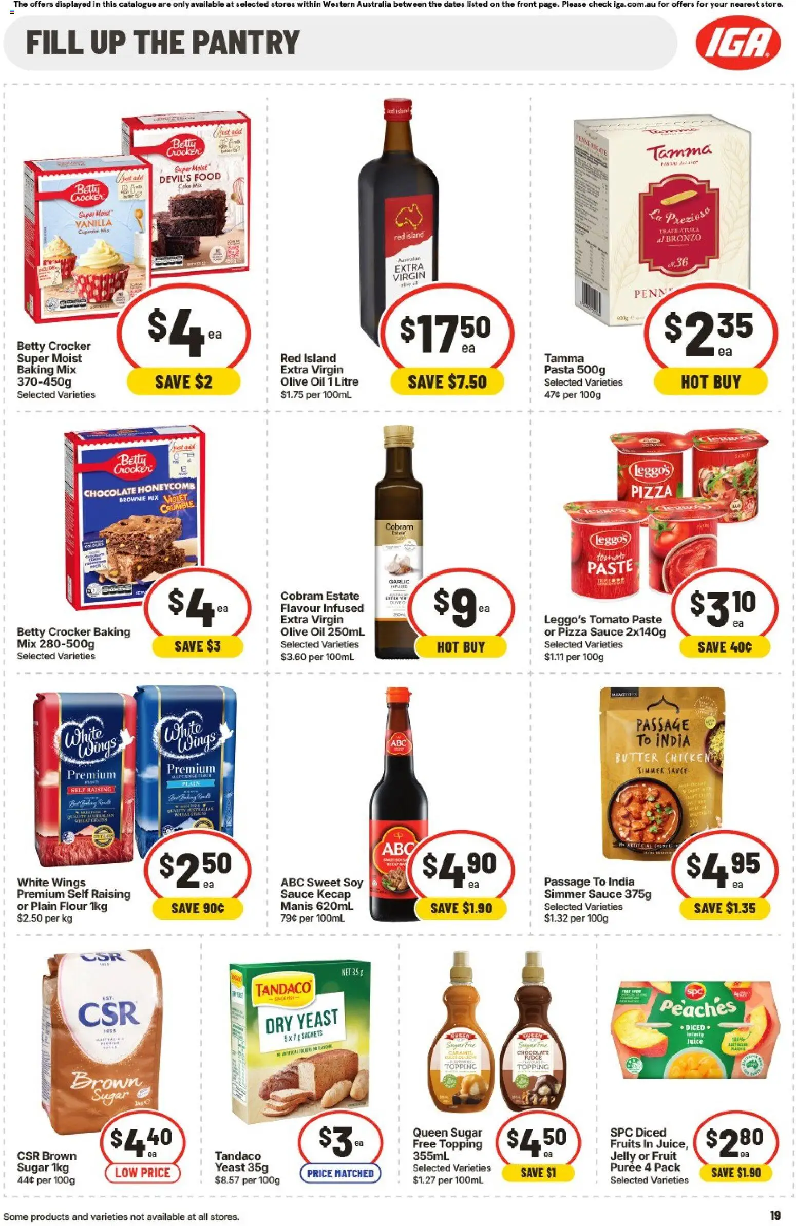 IGA catalogue - valid from 02/09/2026 | Page: 20 | Products: Flour, Pizza, Pasta, Tomato